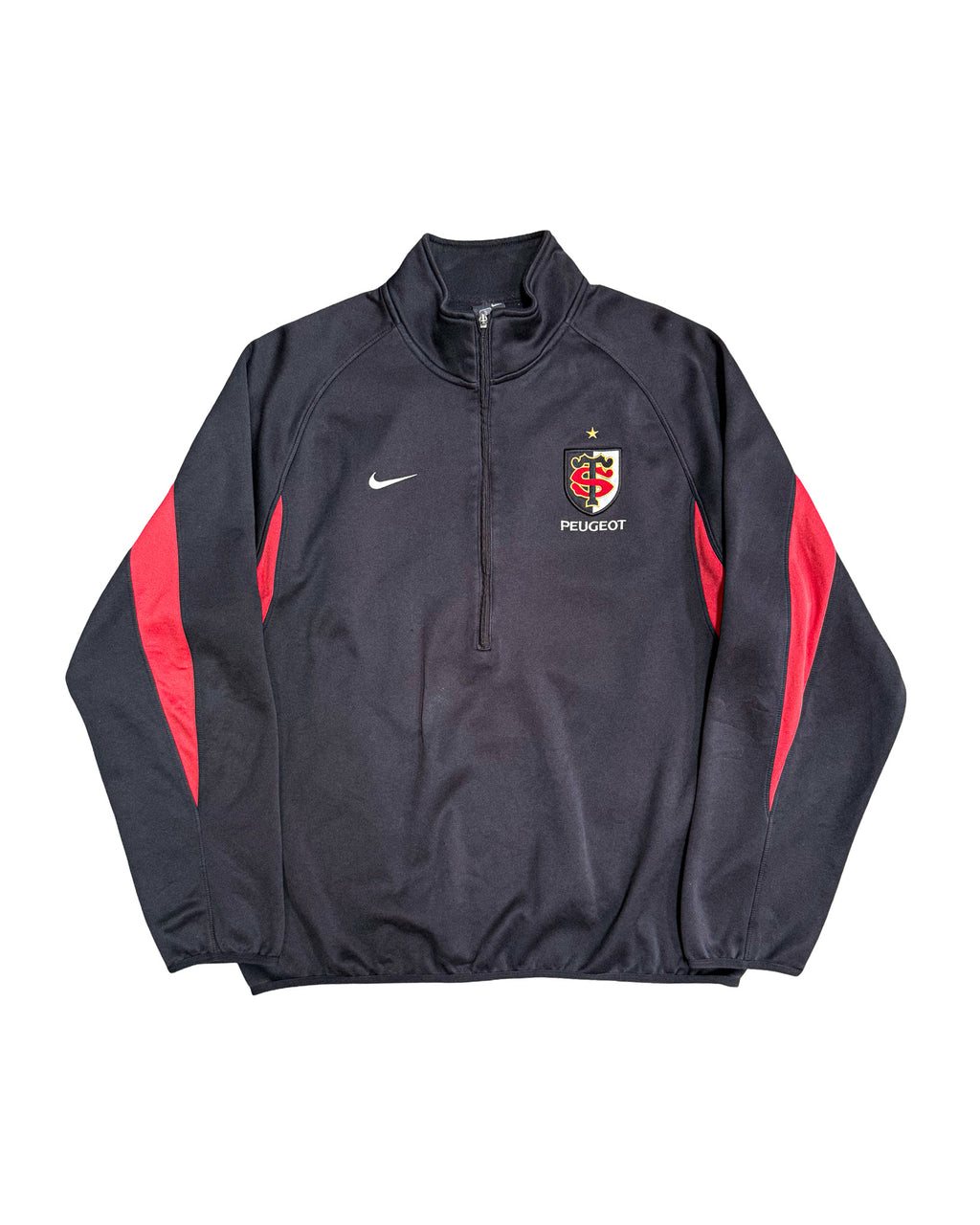 2000'S NIKE PEUGEOT 1/4 ZIP TRACK JACKET - L
