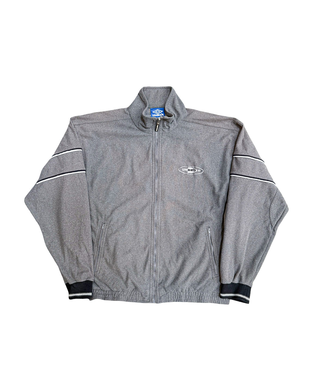 2000'S UMBRO EMBROIDERED ZIP UP JACKET - L