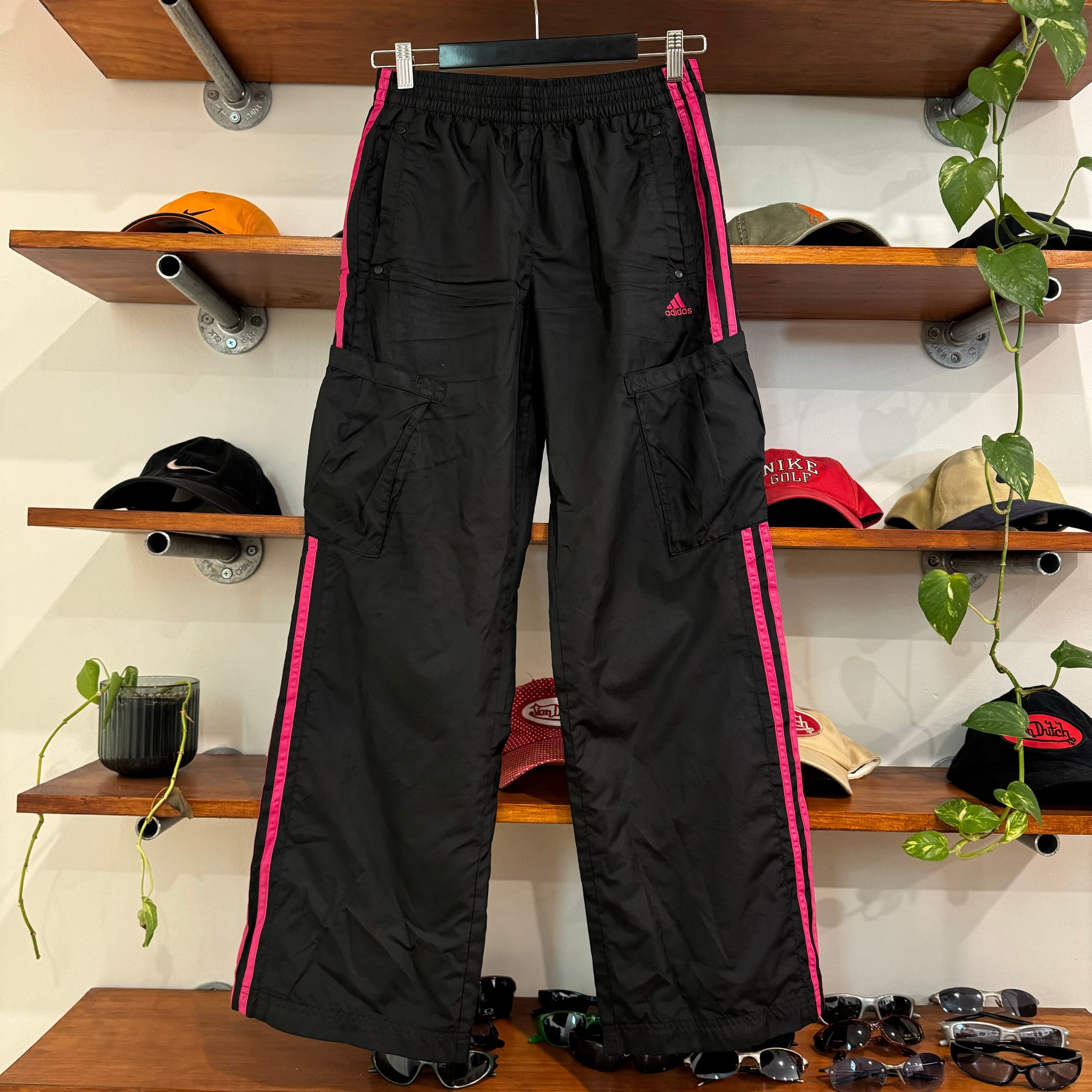 2000’S ADIDAS CARGO TRACK PANTS - S