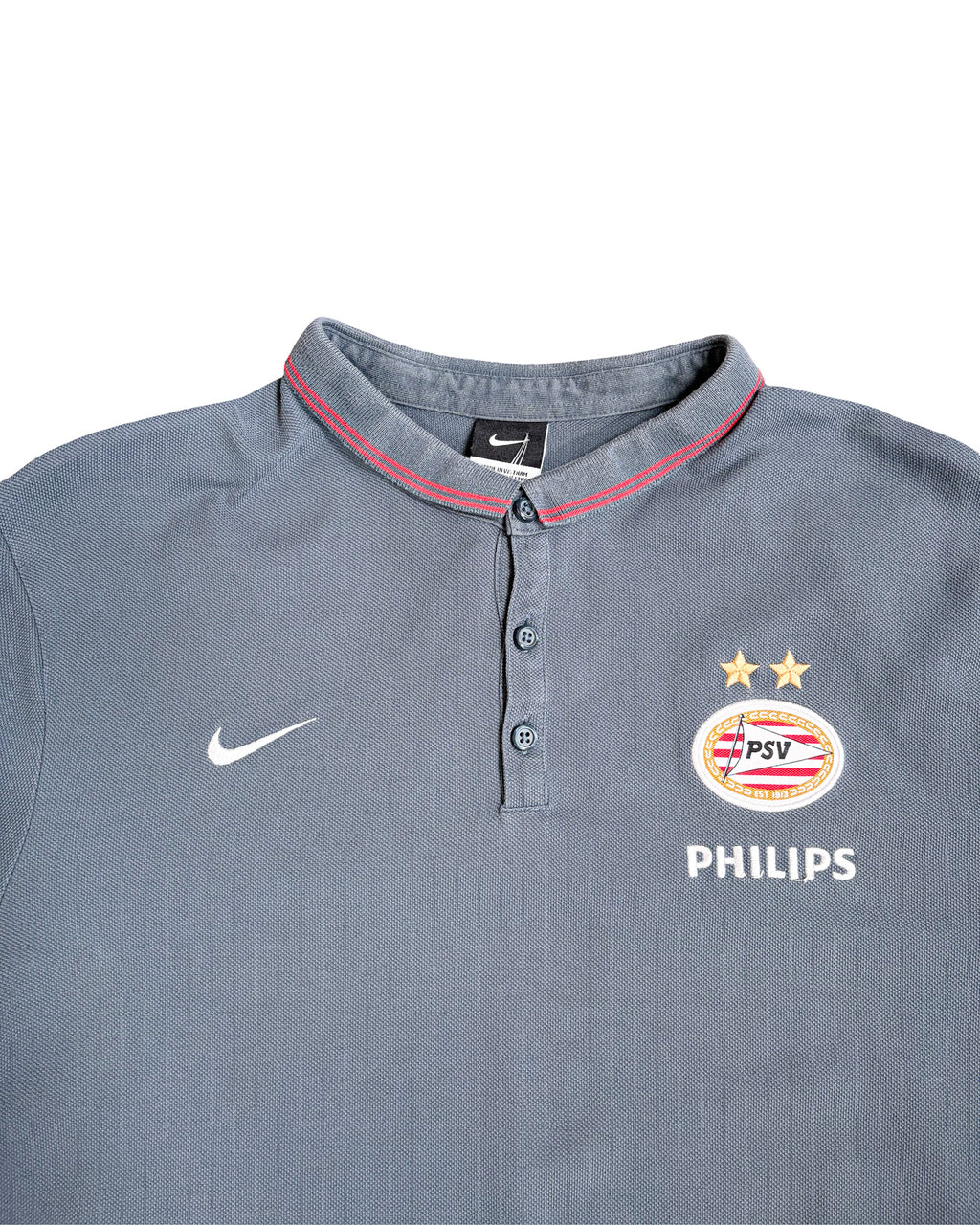 2000'S NIKE 'PSV' EMBROIDED POLO SHIRT - L