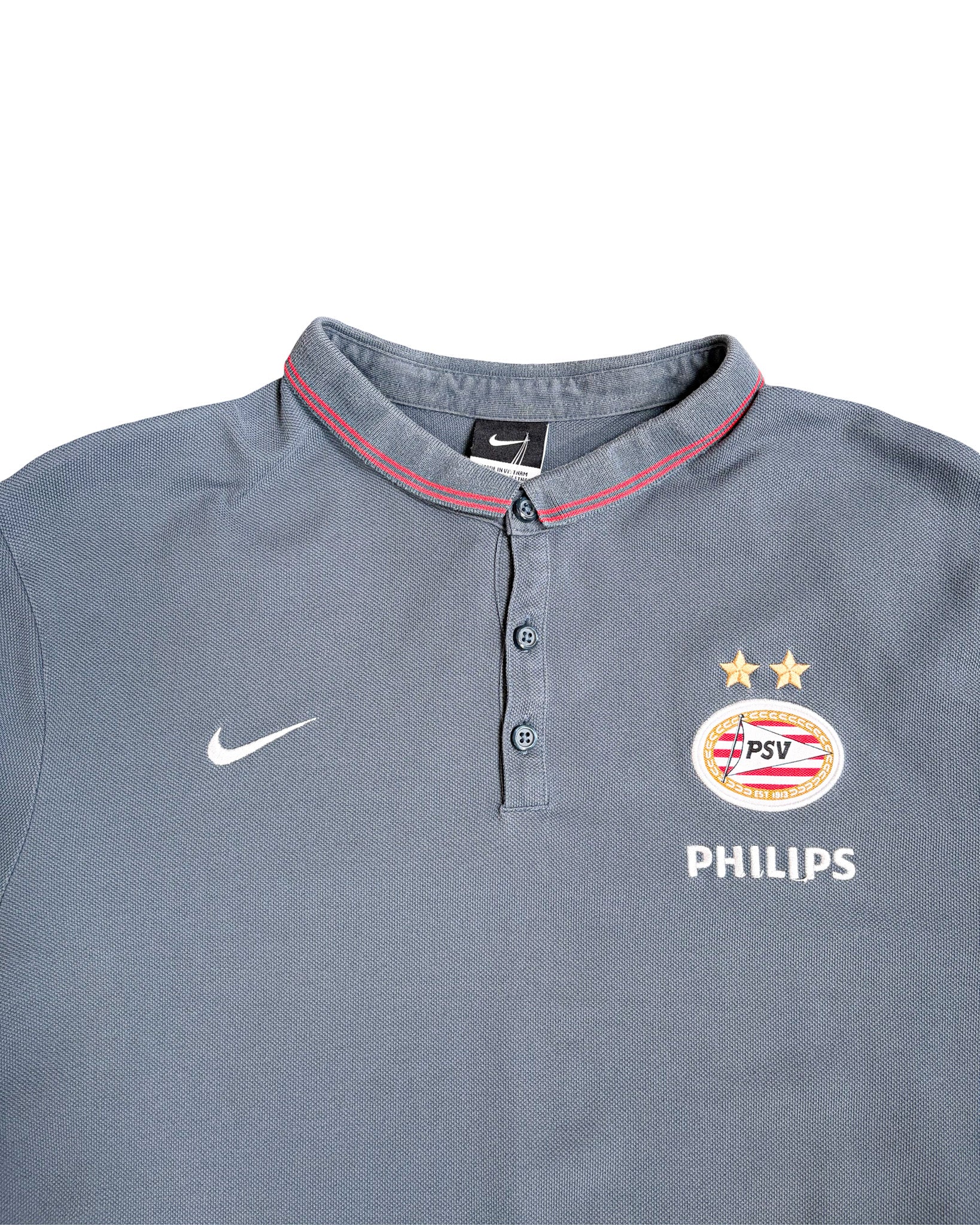 2000'S NIKE 'PSV' EMBROIDED POLO SHIRT - L