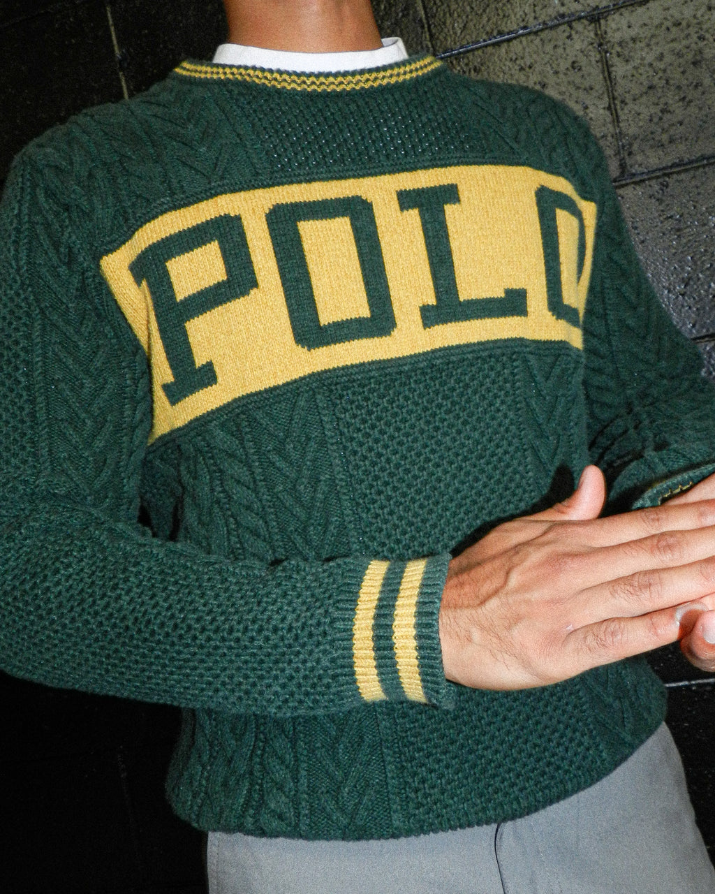 2010'S POLO RALPH LAUREN ‘ARAN’ KNIT - M/L