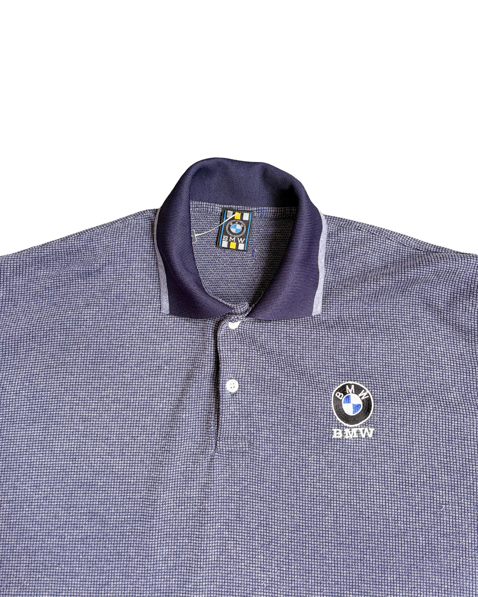 2000'S BMW EMBROIDERED POLO SHIRT - L