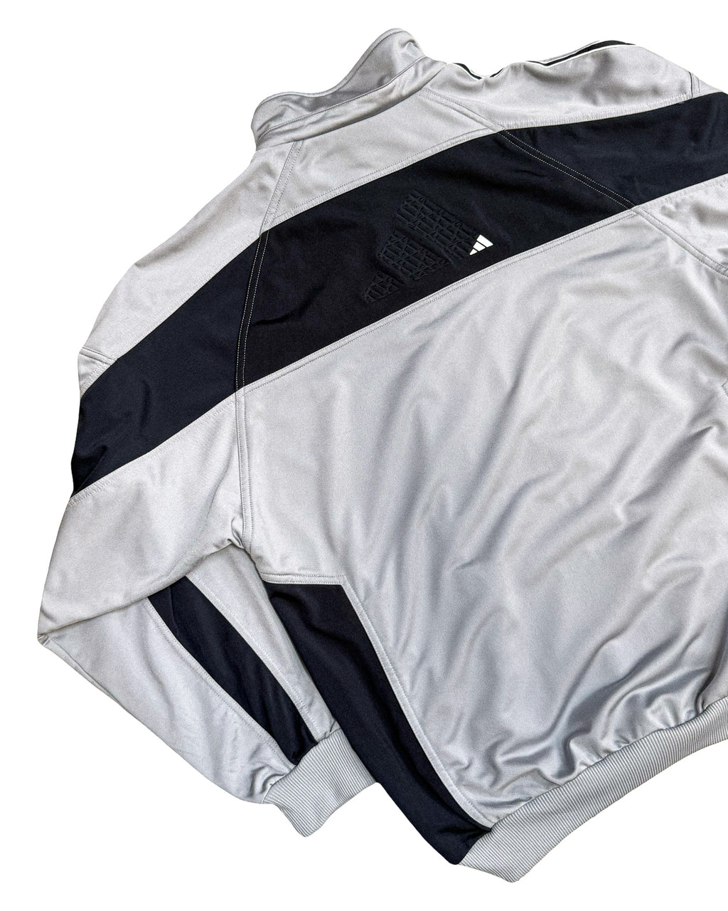 2002 ADIDAS TWO-TONE EMBROIDERED TRACK JACKET - L