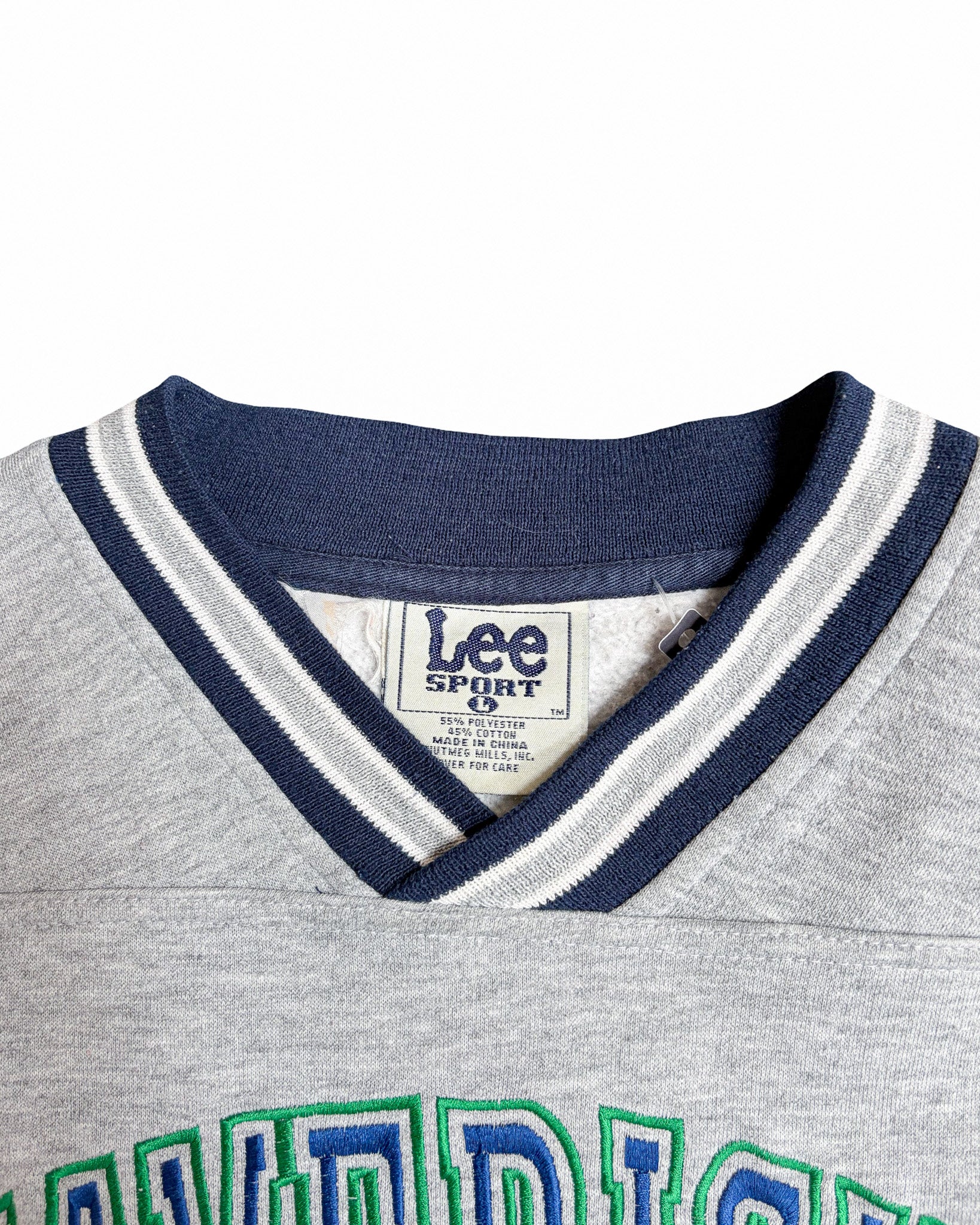 2000'S LEE SPORT DALLAS MAVERICKS EMBROIDERED SWEATSHIRT - L