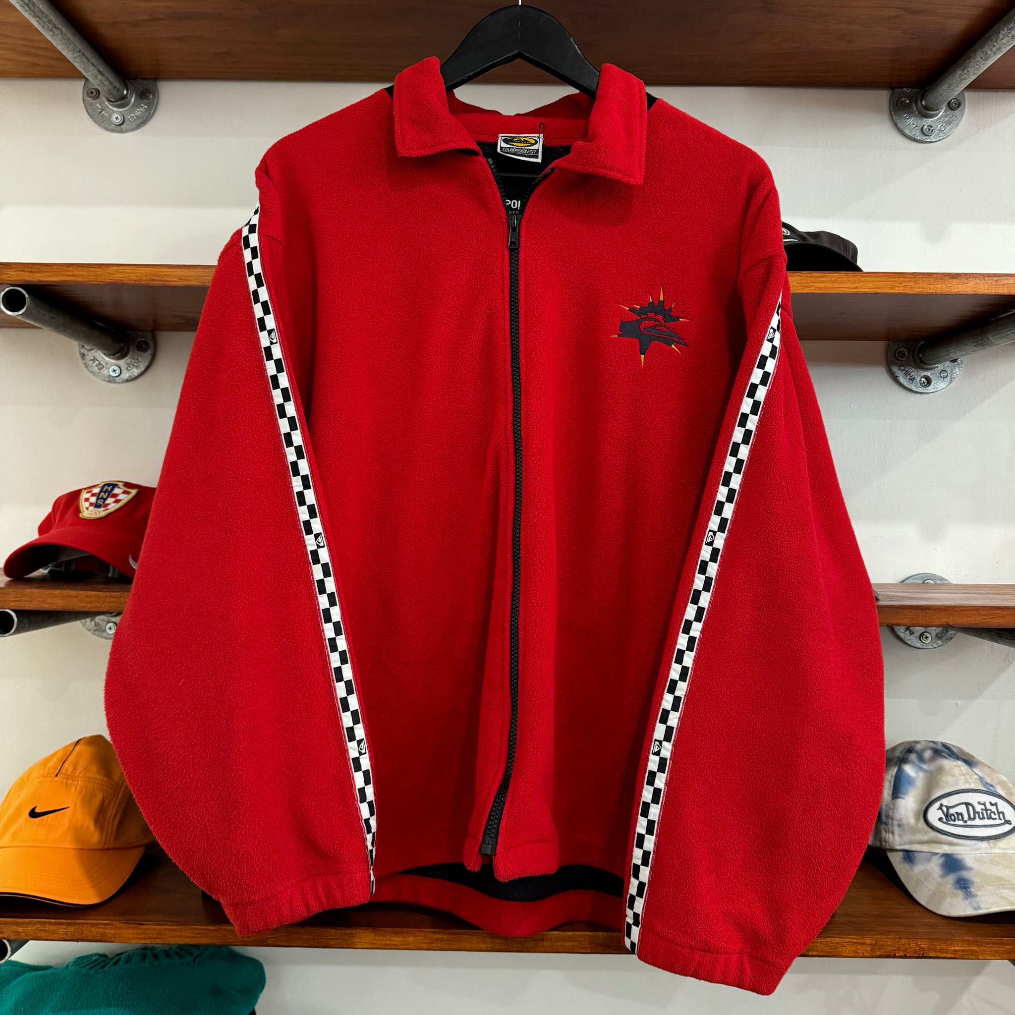 1990'S QUIKSILVER POLARTEC FLEECE JACKET - L