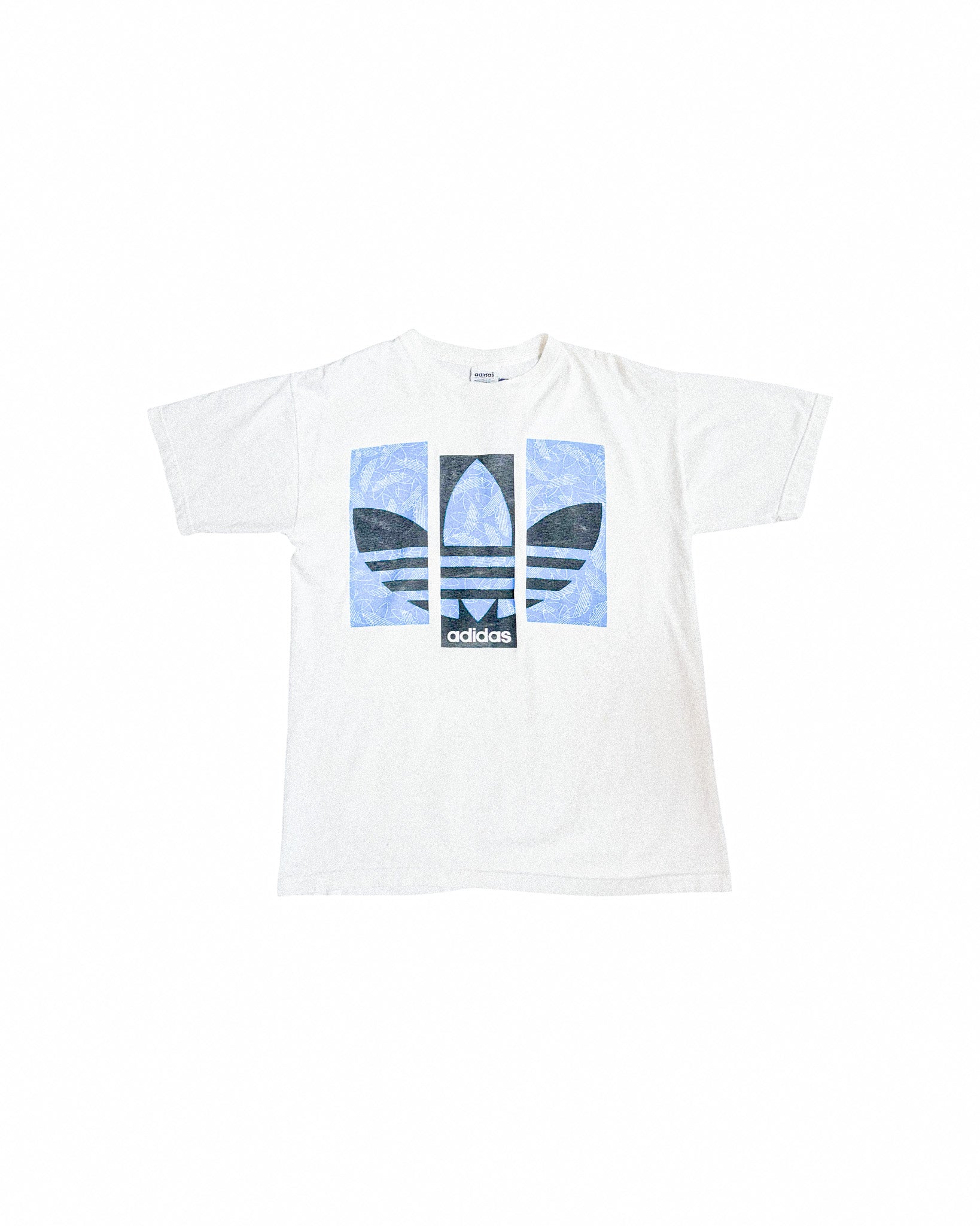 2000'S ADIDAS TREFOIL GRAPHIC TEE - M