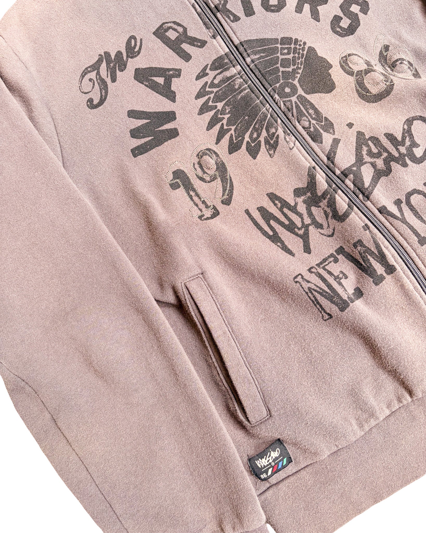 2000'S MASSIMO 'THE WARRIORS' ZIP UP JACKET - L