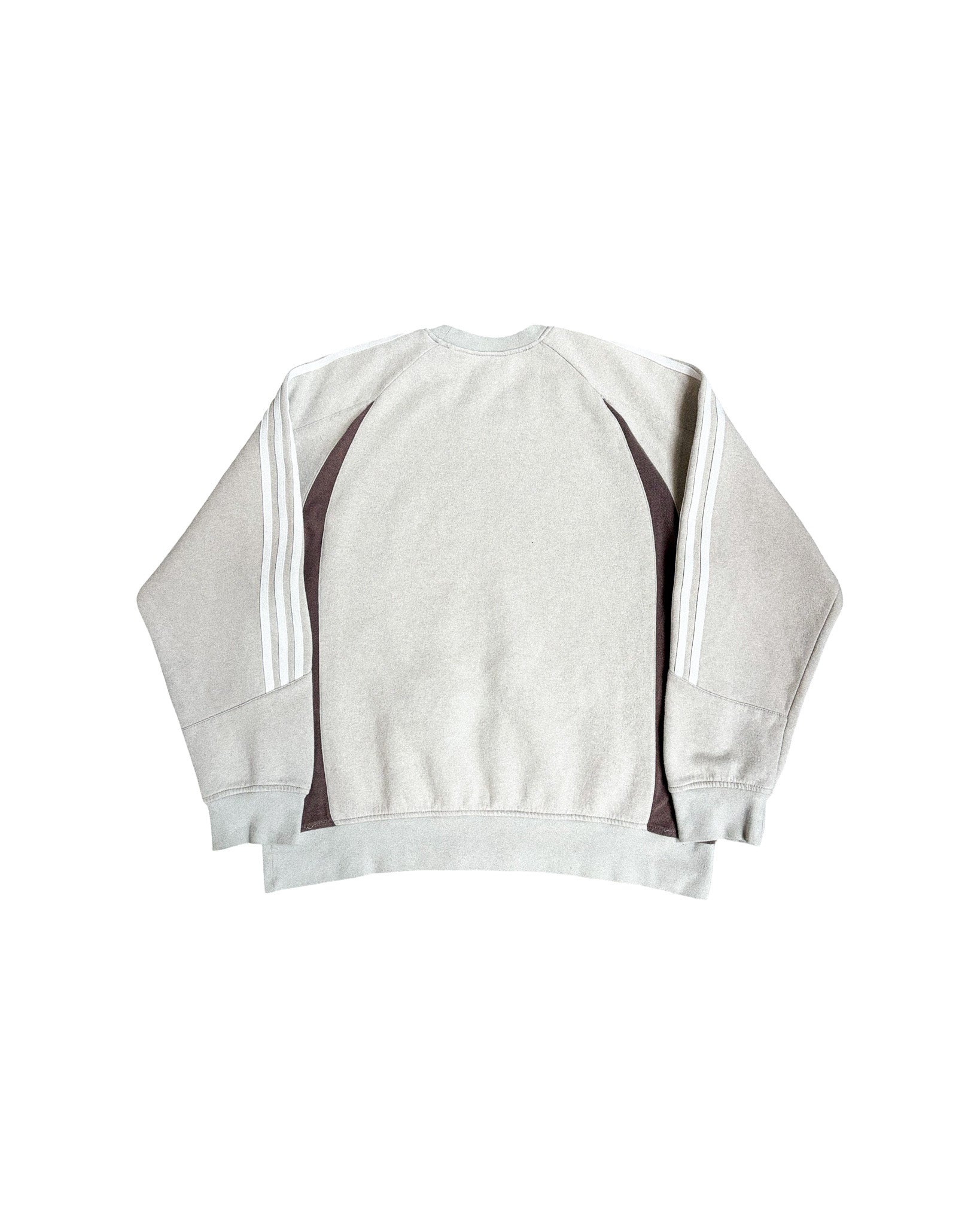 2000'S ADIDAS TWO TONE EMBROIDERED SWEATSHIRT - L