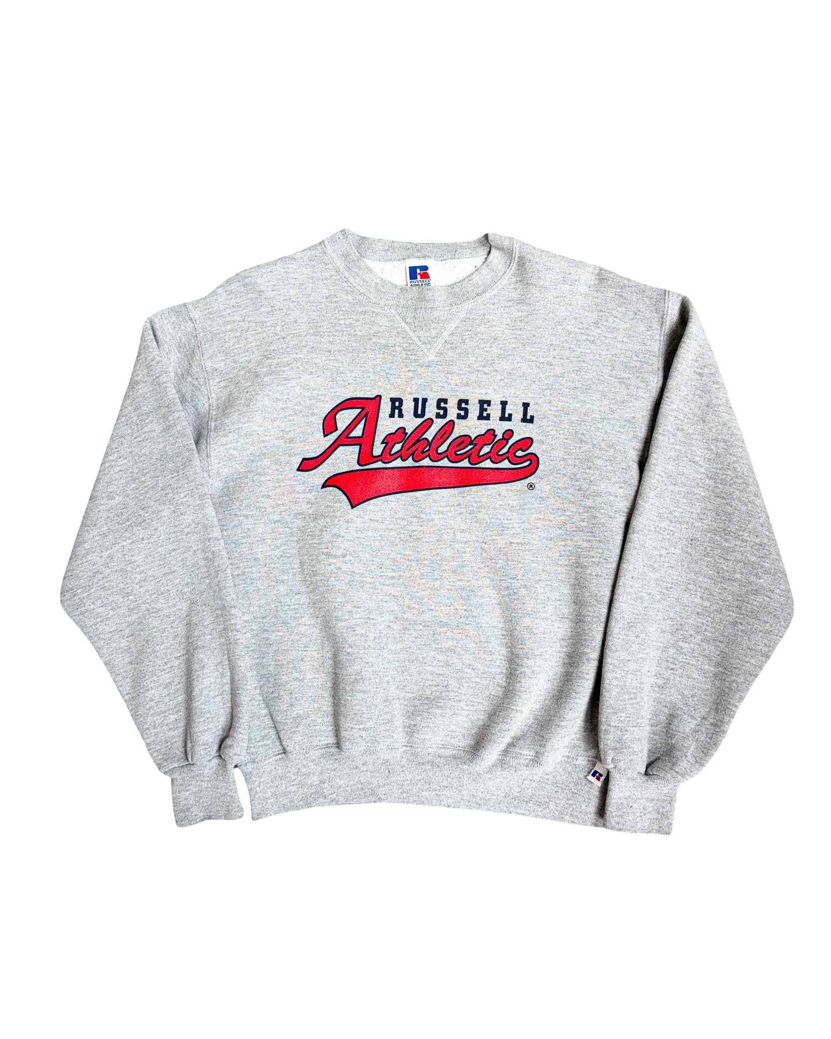 2000'S RUSSELL ATHLETIC SPELL-OUT SWEATSHIRT - M