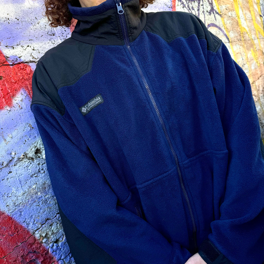 2000'S COLUMBIA SPORTSWEAR TWO-TONE FLEECE JACKET - XL