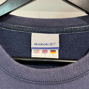 2000'S REEBOK TEXTURED LOGO SWEATSHIRT - S