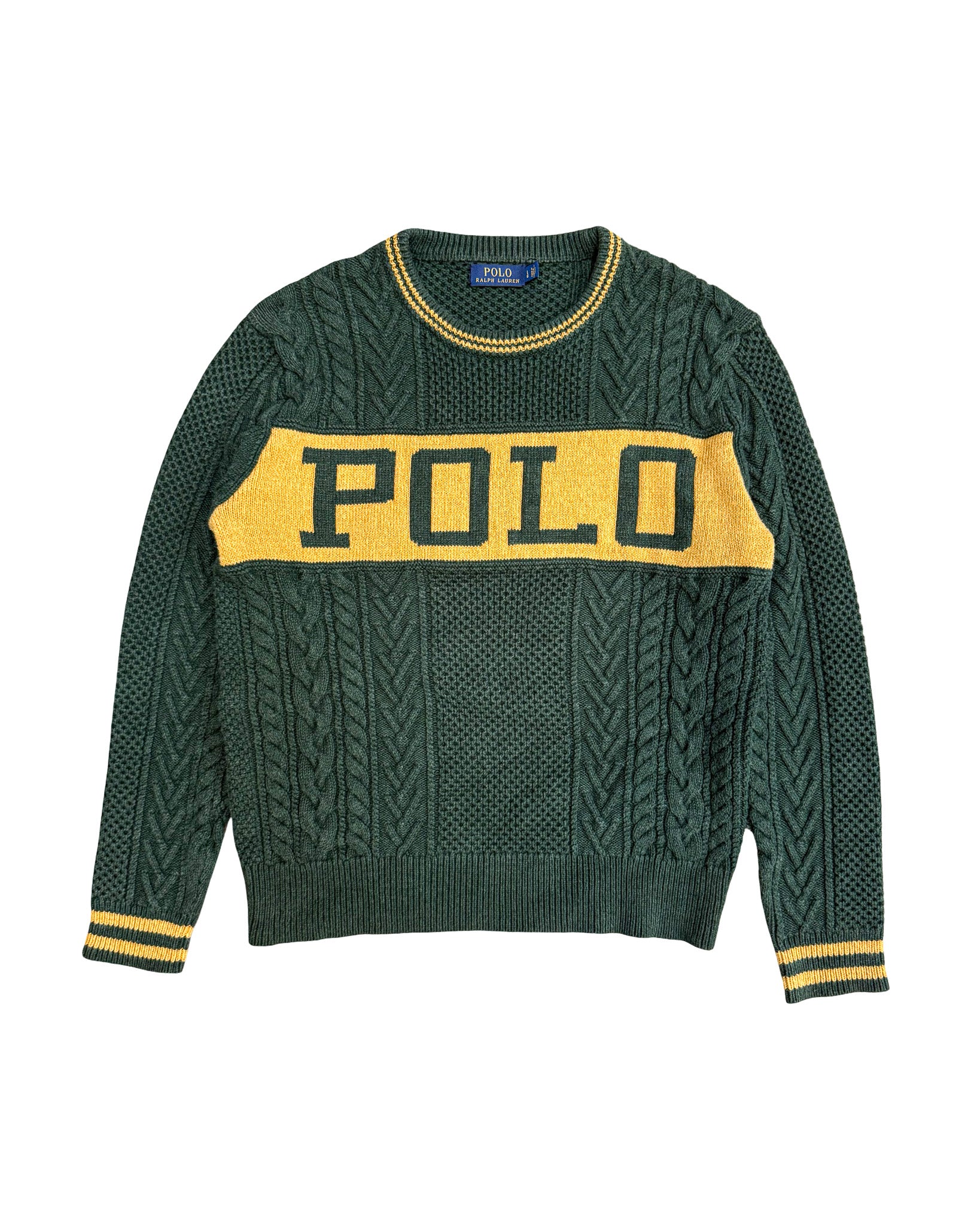 2010'S POLO RALPH LAUREN ‘ARAN’ KNIT - M/L