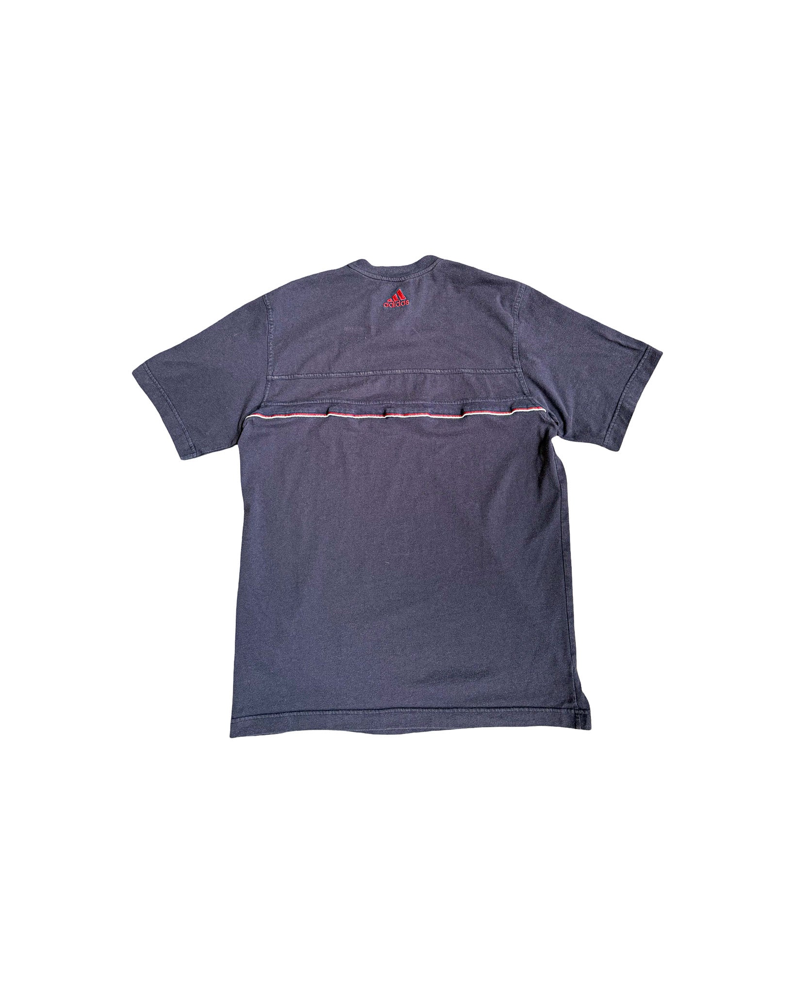 2003 ADIDAS EMBROIDERED BOX LOGO TEE - M
