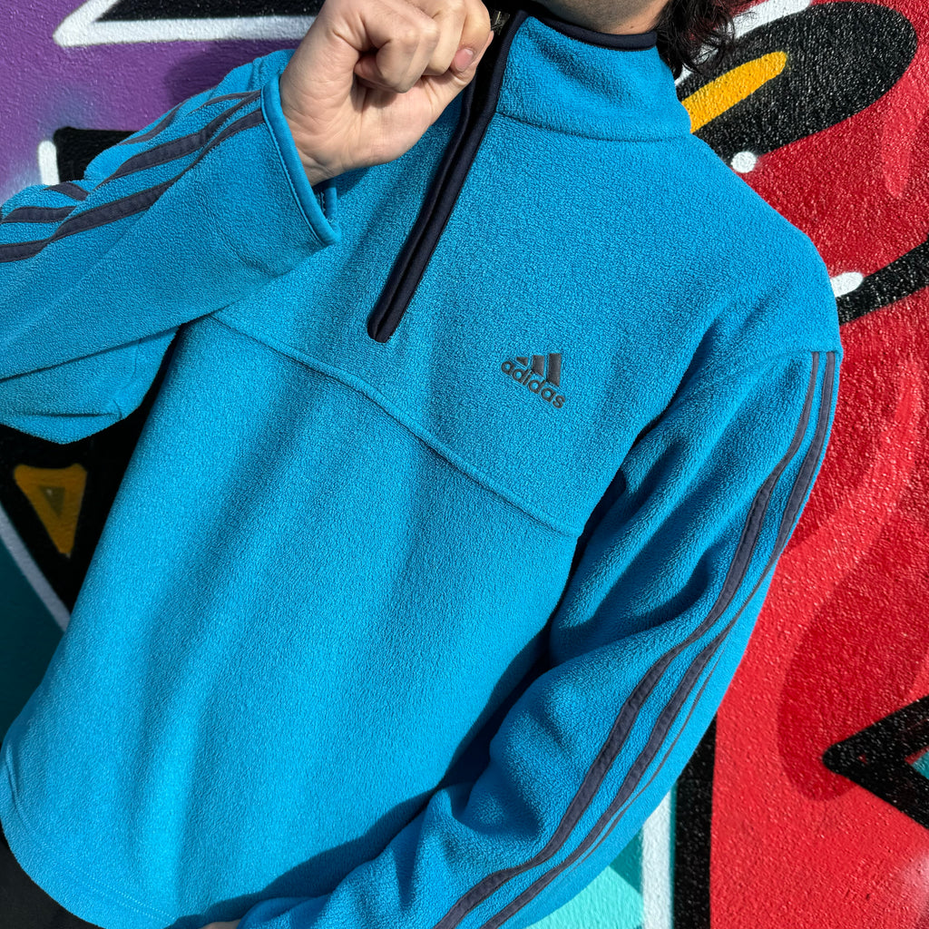 2002 ADIDAS FLEECE 1/4 ZIP - M