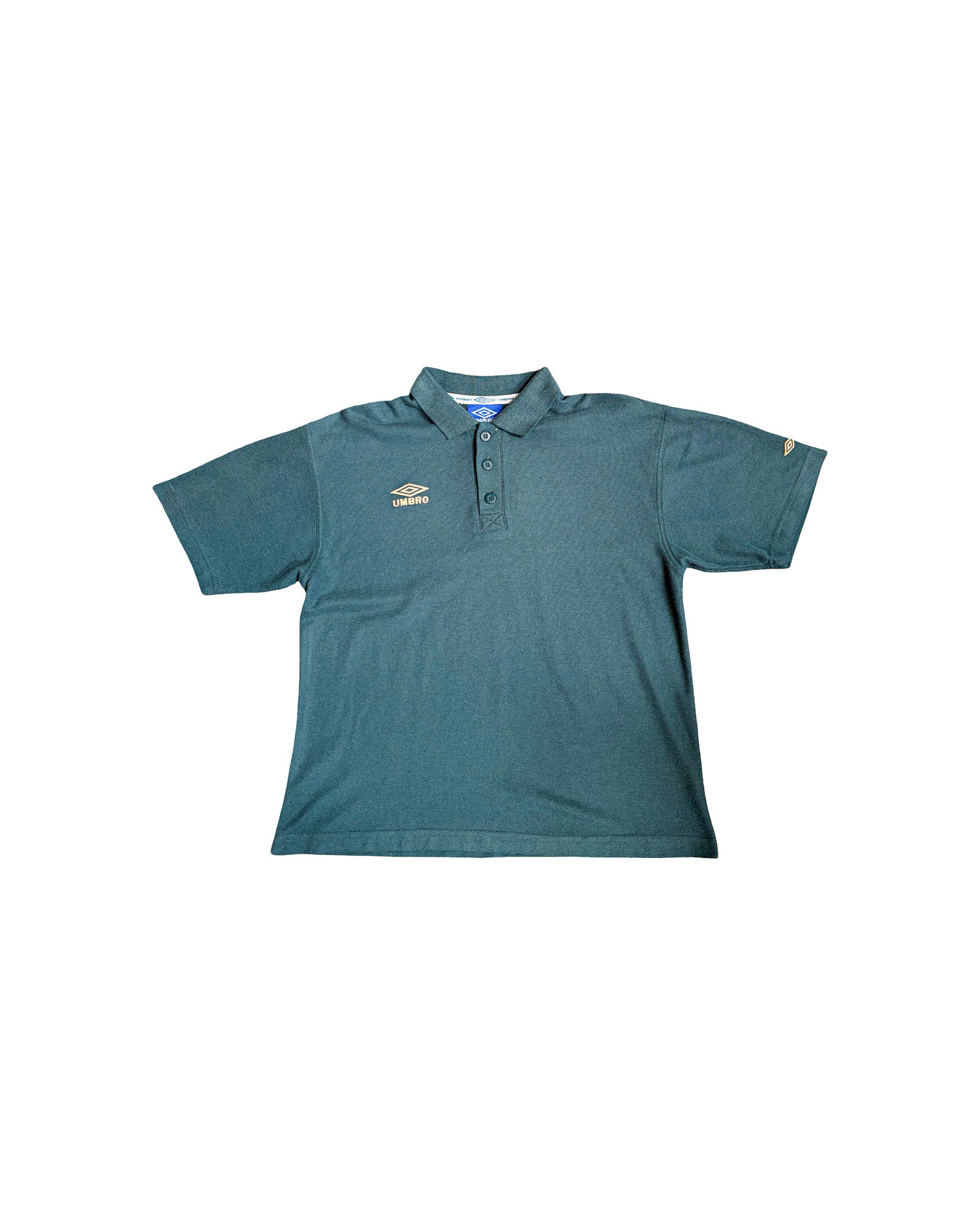 2000'S UMBRO EMBROIDERED POLO SHIRT - M/L