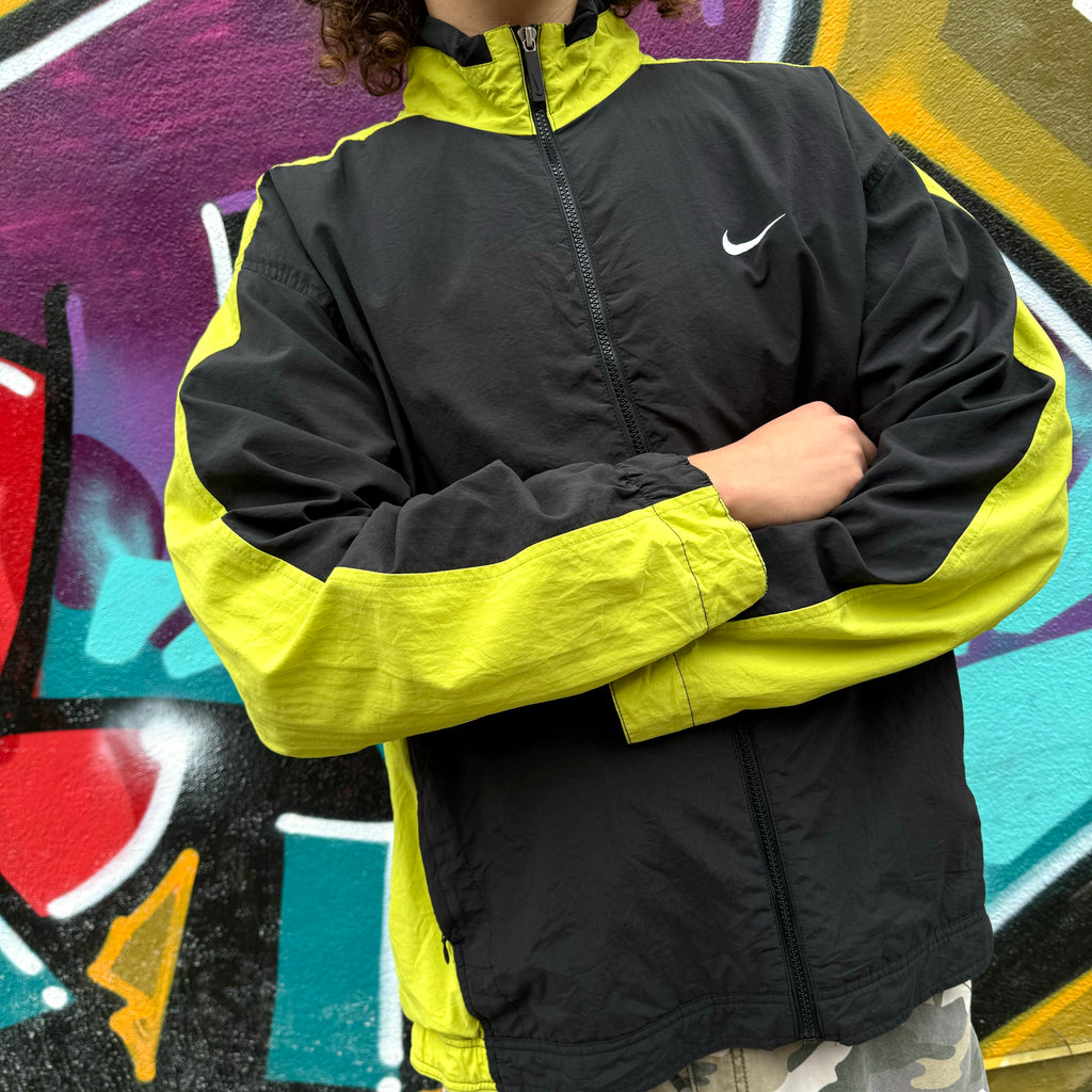 1990'S NIKE SWOOSH PANELS JACKET - L