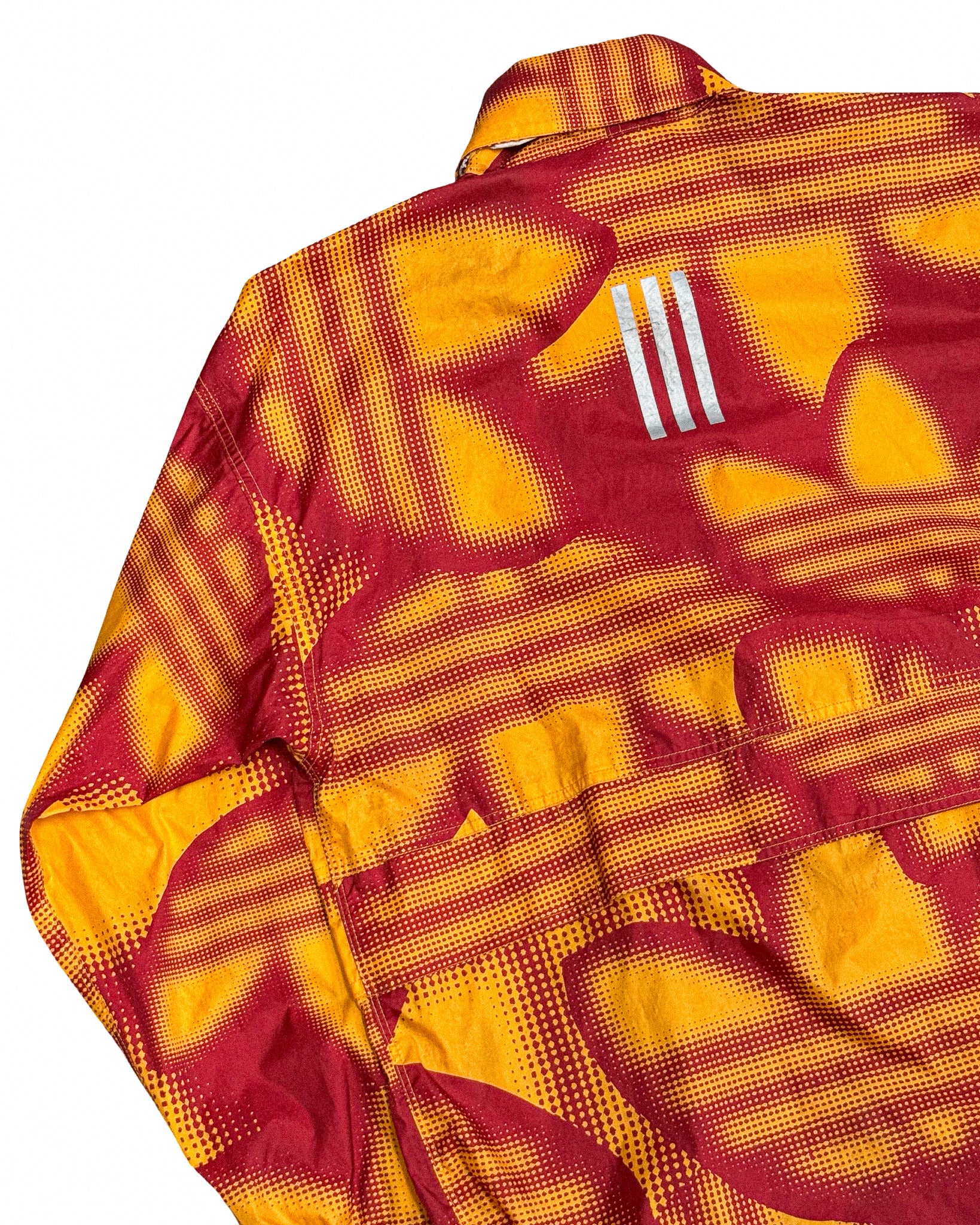 1995 ADIDAS HALFTONE TREFOIL LOGO SPRAY JACKET - L