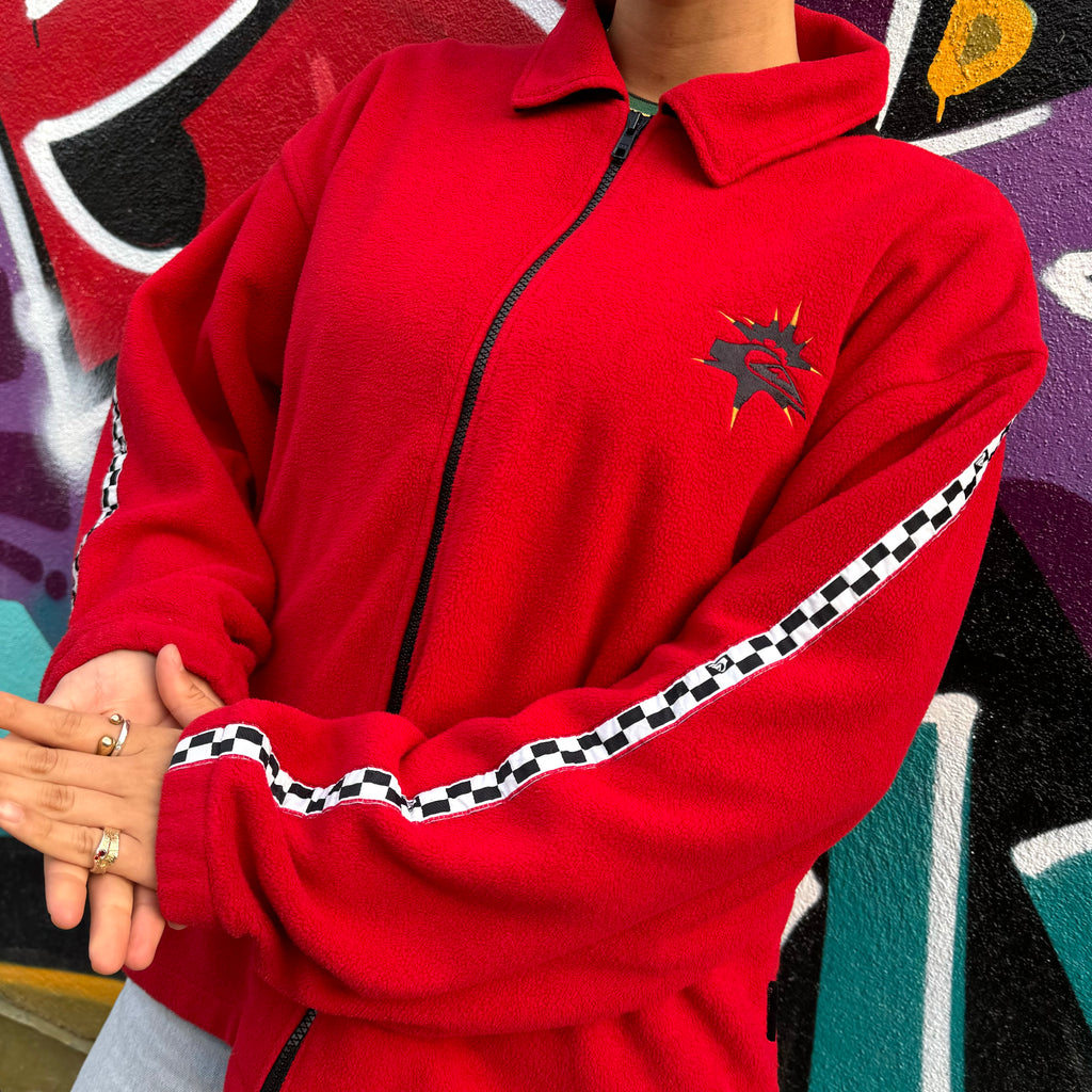 1990'S QUIKSILVER POLARTEC FLEECE JACKET - L