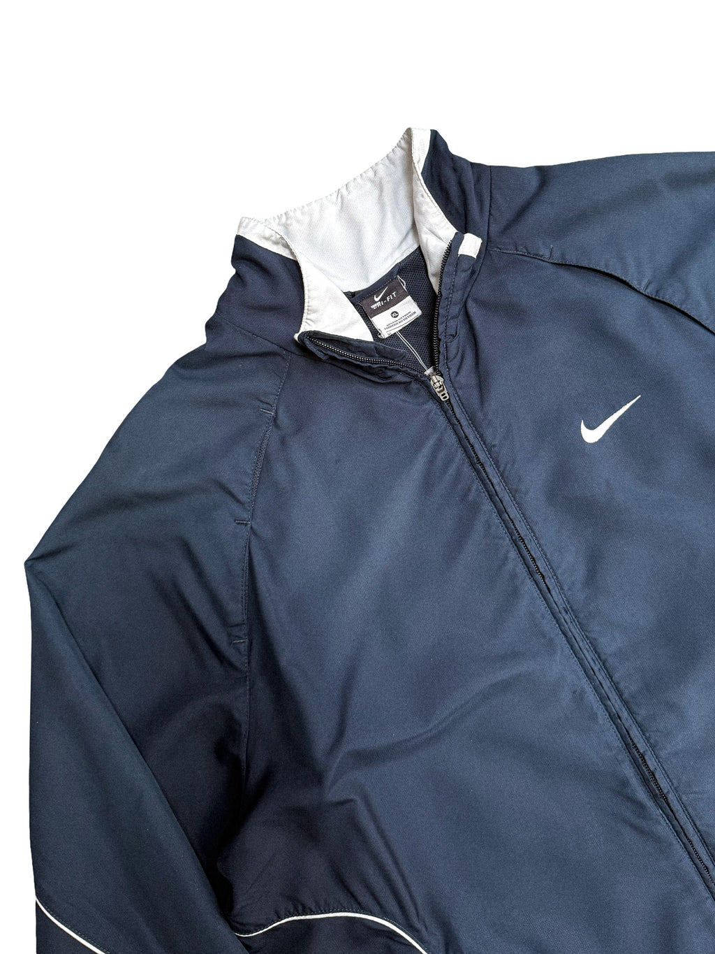 2000'S NIKE DRI-FIT EMBROIDERED SPRAY JACKET - L