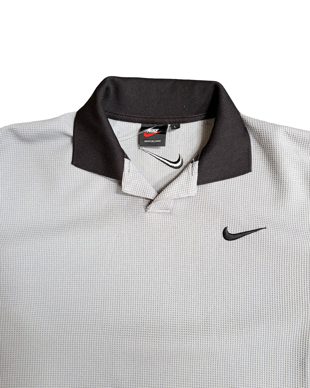 2000'S NIKE DRI-FIT TWO TONE POLO SHIRT - L/XL
