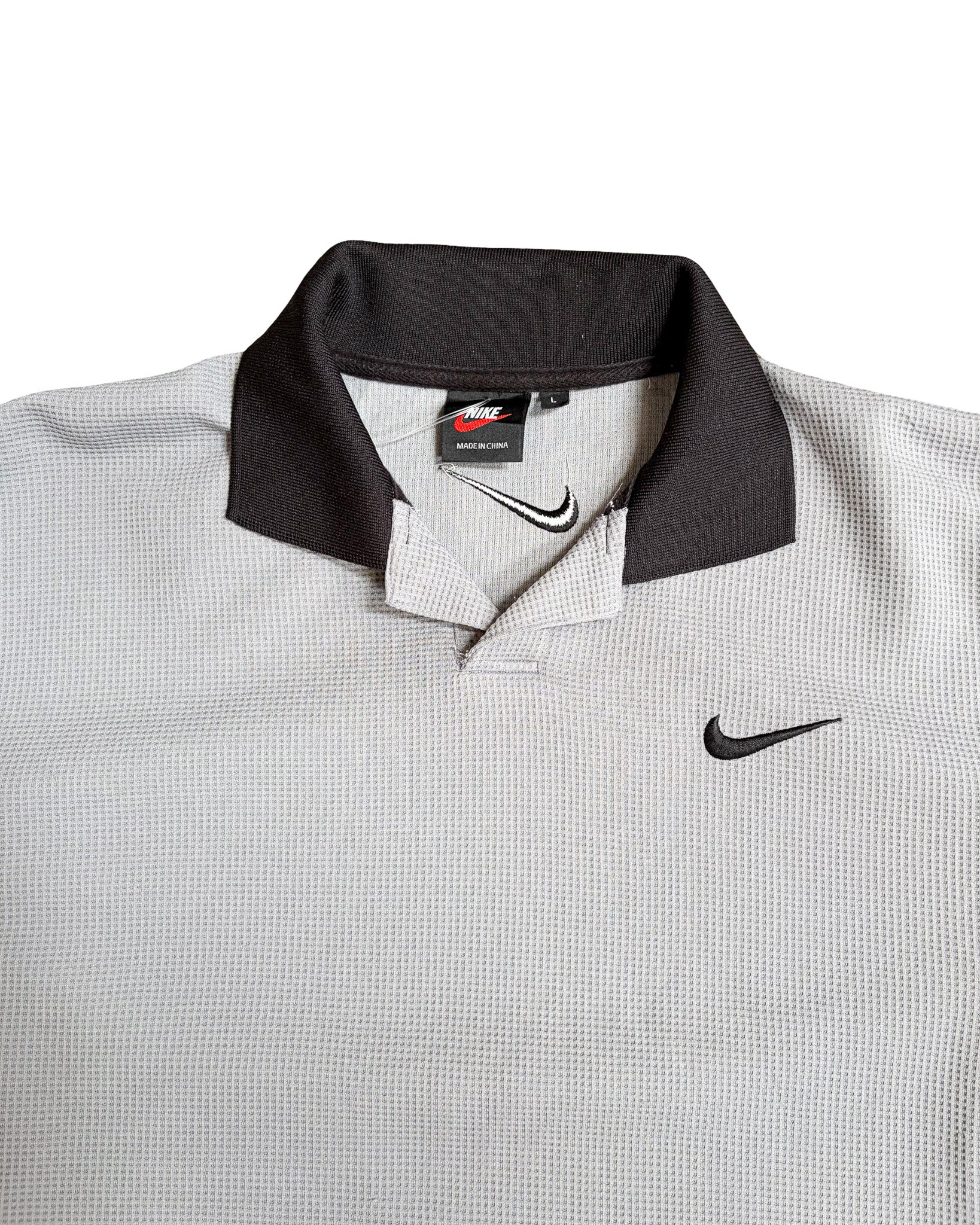 2000'S NIKE DRI-FIT TWO TONE POLO SHIRT - L/XL