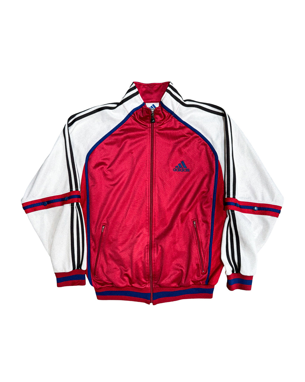 2000'S ADIDAS THREE-TONE TRACK JACKET (REMOVABLE SLEEVES) - M/L
