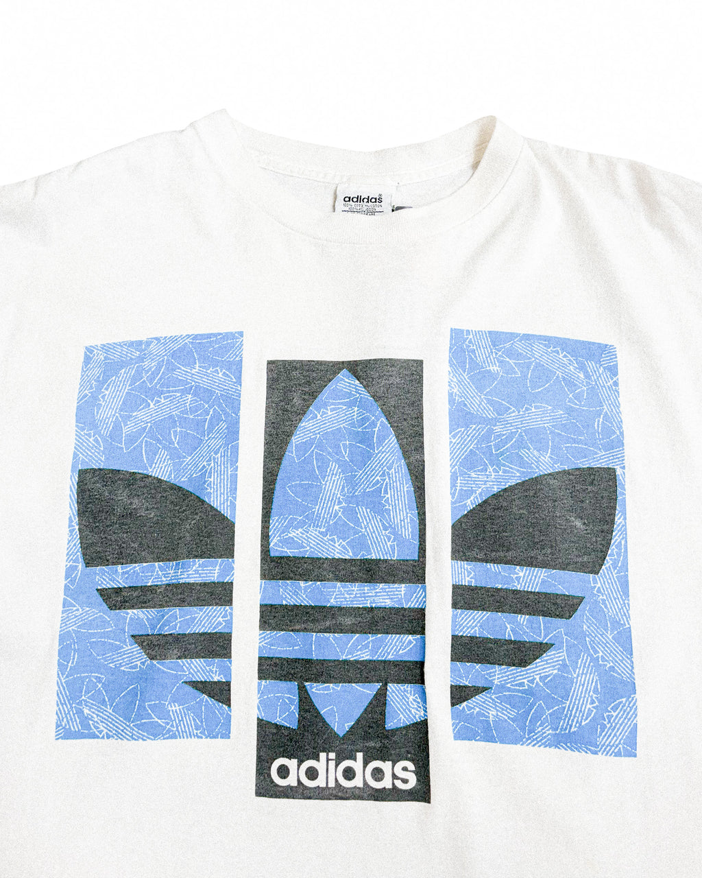 2000'S ADIDAS TREFOIL GRAPHIC TEE - M