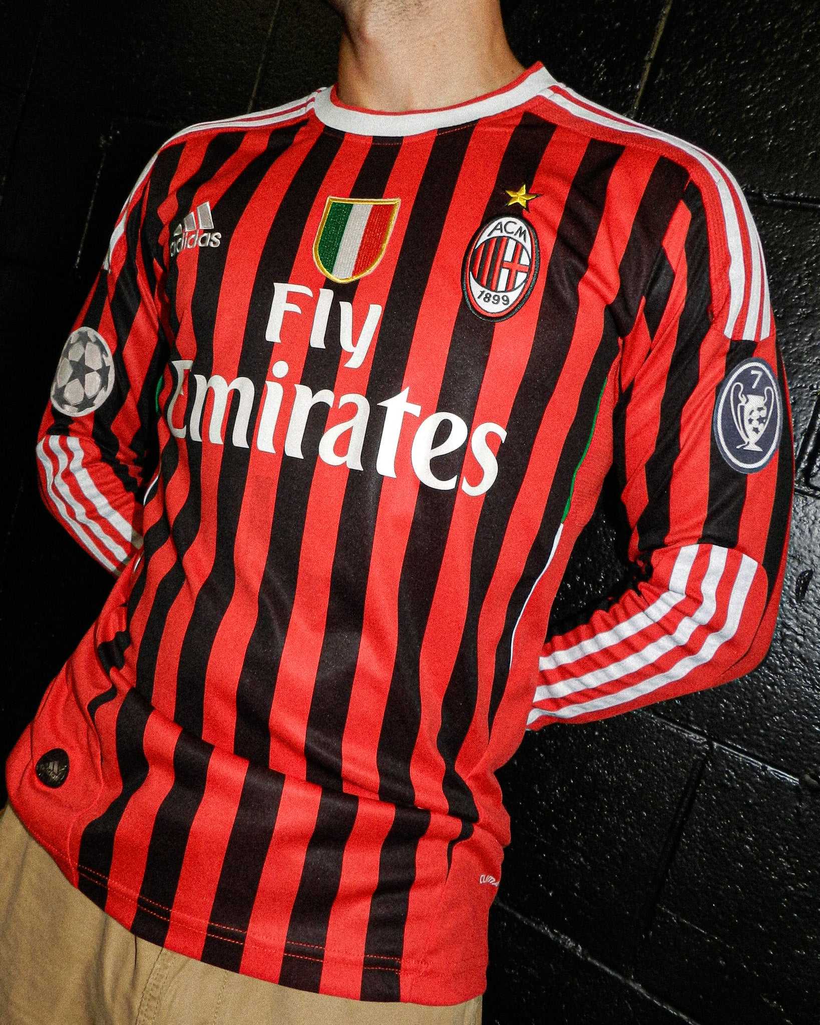 2012 ADIDAS AC MILAN ‘KEVIN-PRINCE BOATENG’ JERSEY - M