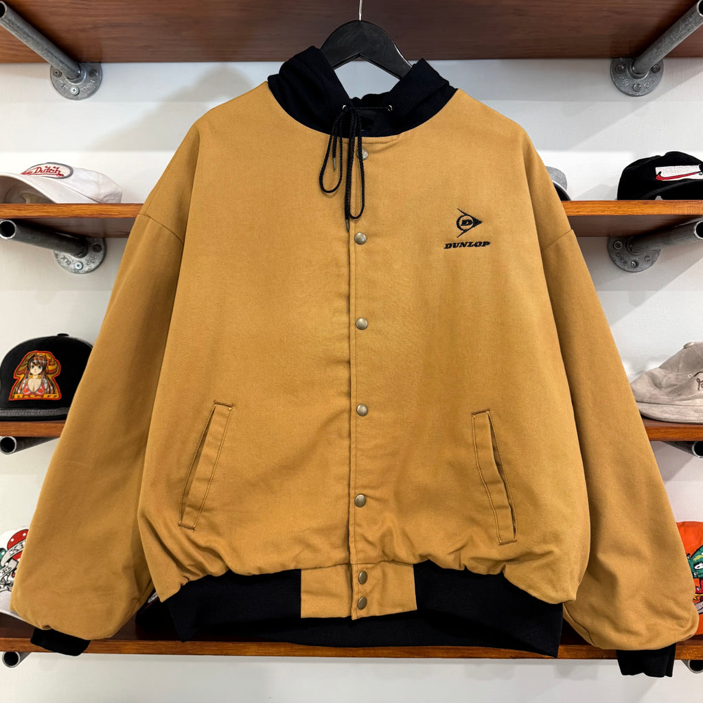 1990'S DUNLOP CANVAS BOMBER JACKET - M