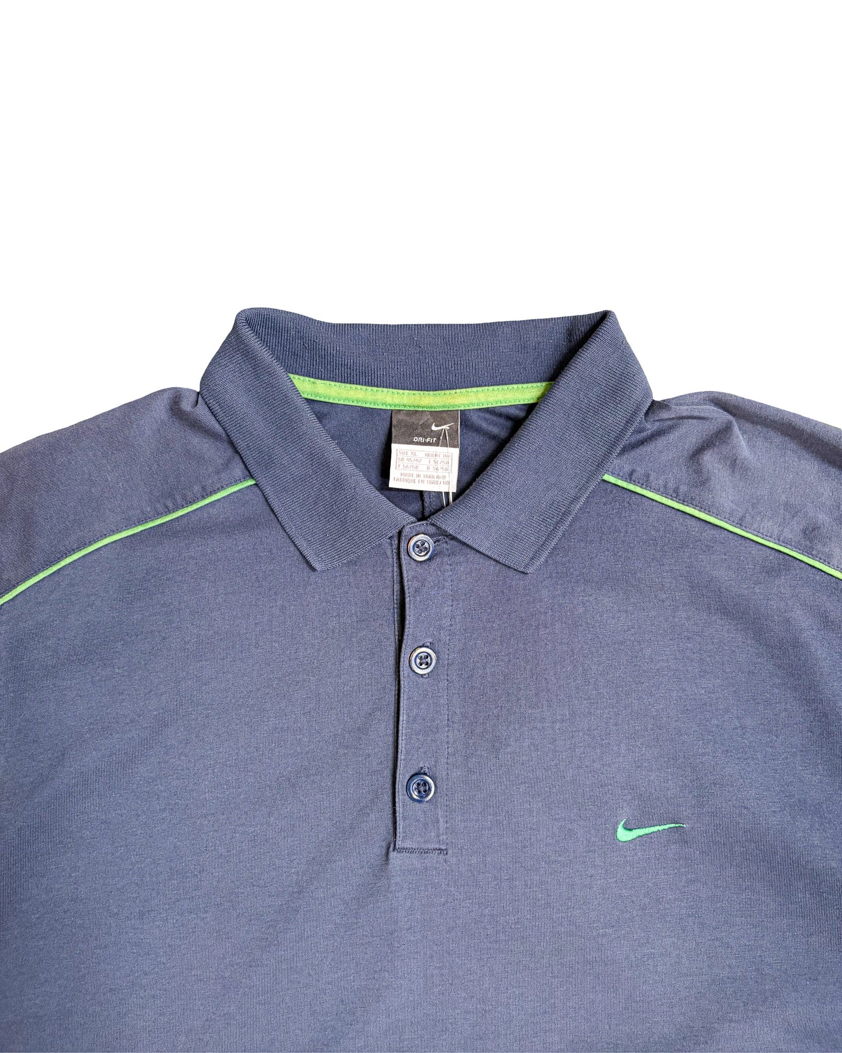 2000'S NIKE CHALLENGE COURT DRI-FIT POLO SHIRT - L