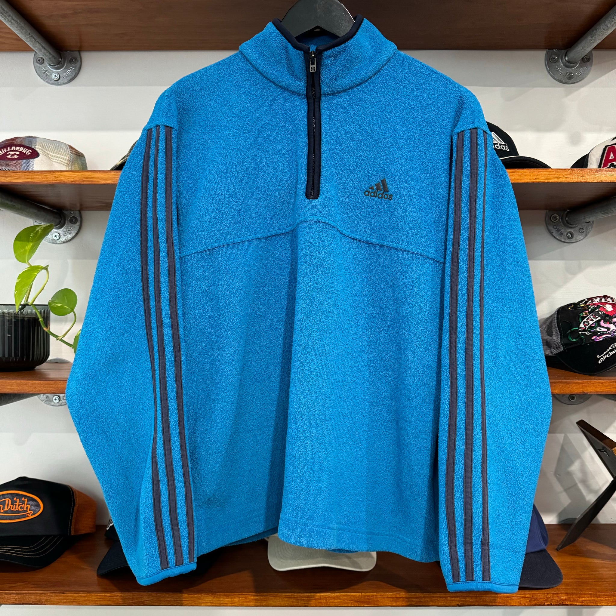 2002 ADIDAS FLEECE 1/4 ZIP - M