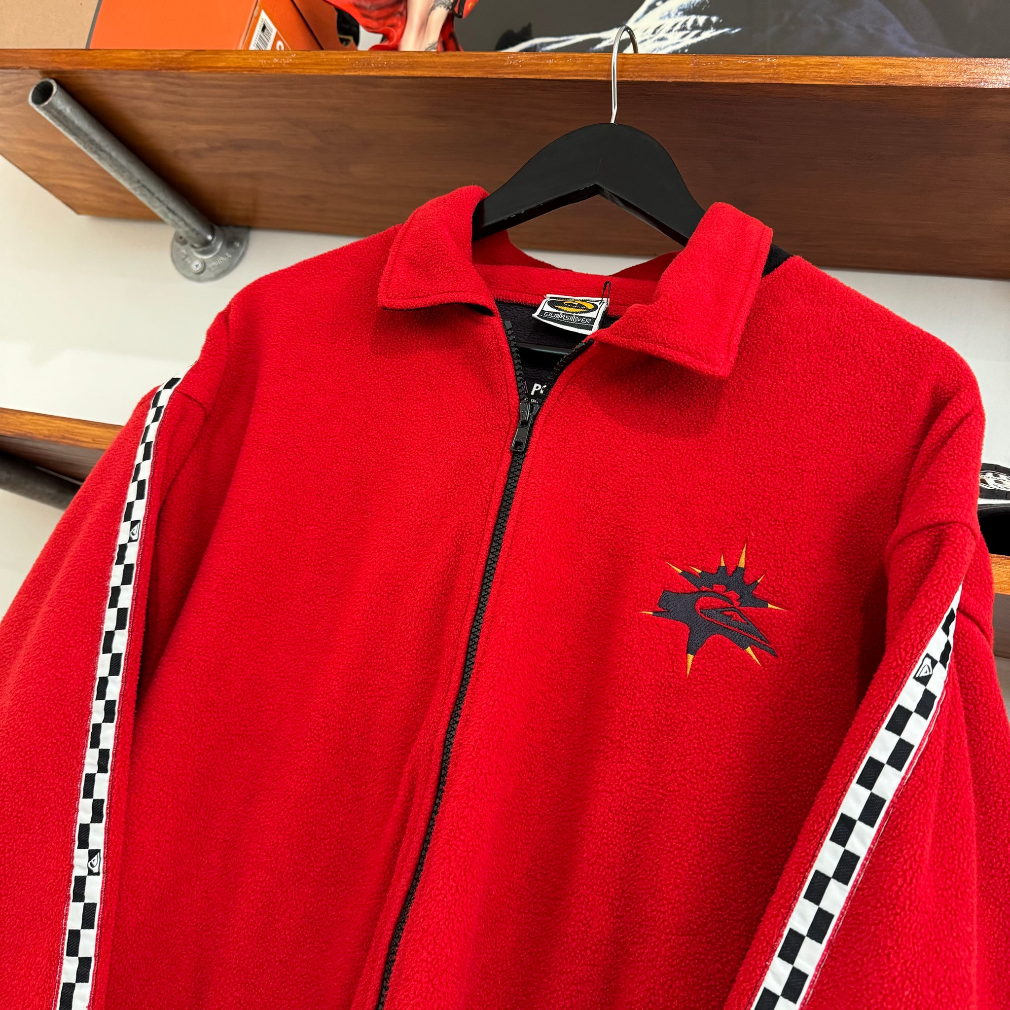 1990'S QUIKSILVER POLARTEC FLEECE JACKET - L
