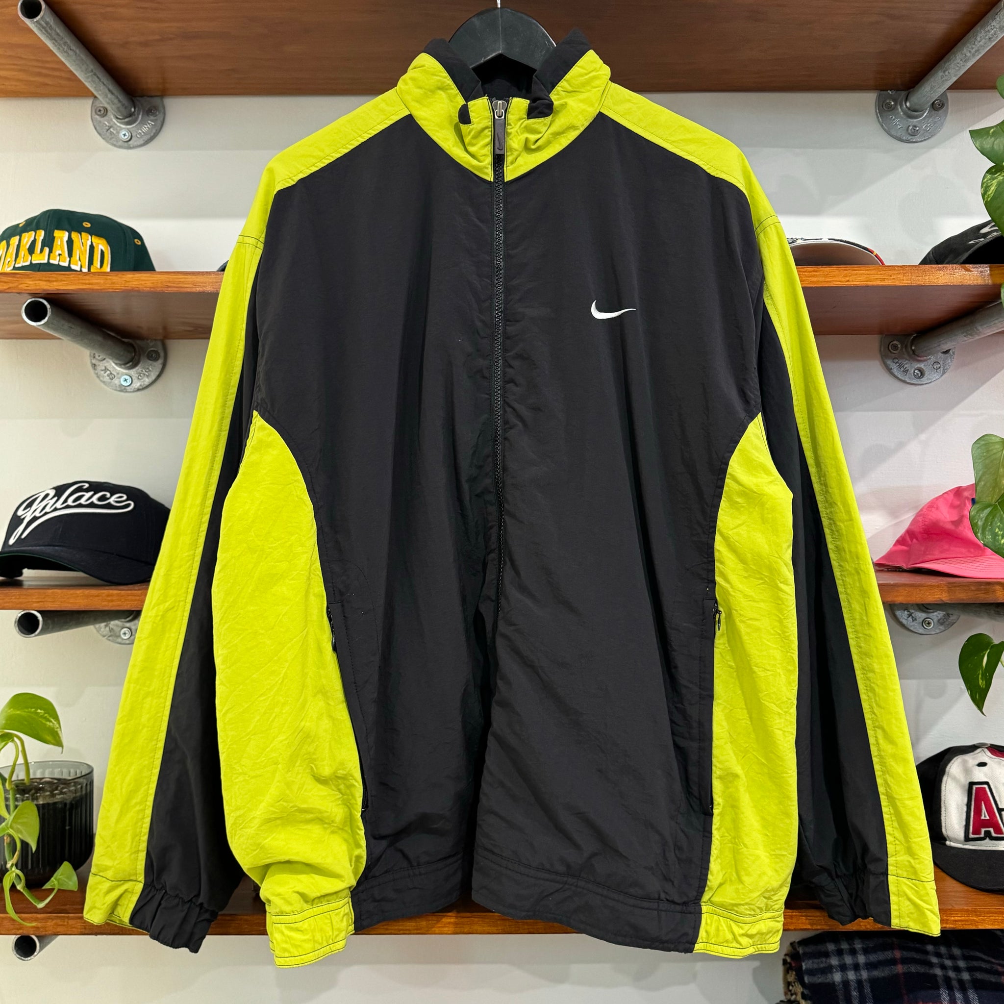 1990'S NIKE SWOOSH PANELS JACKET - L