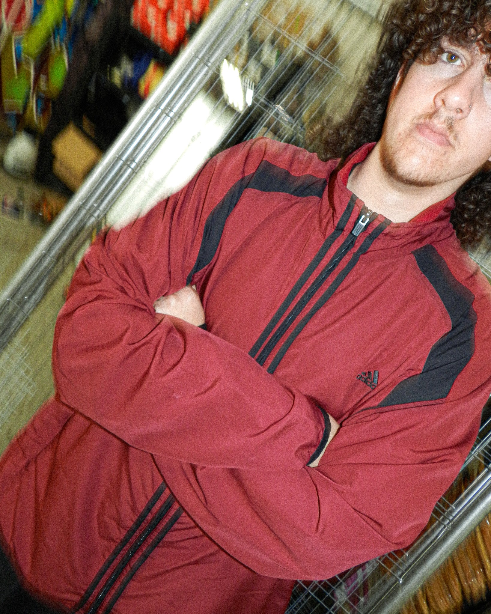 2005 ADIDAS 3-STRIPE PANELS JACKET - XXL