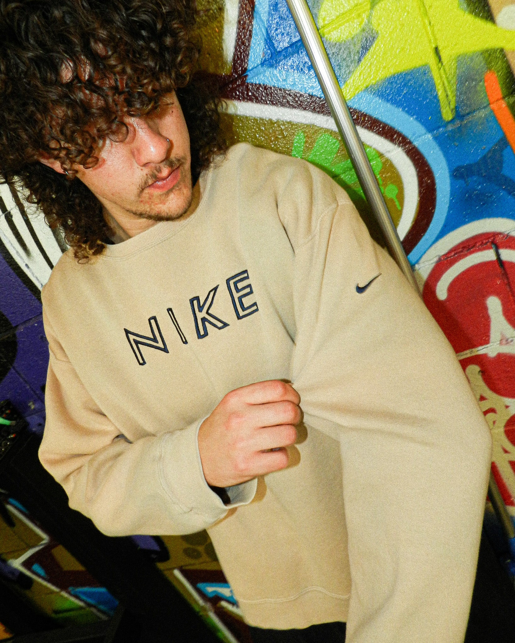 2000'S NIKE ' MADE IN AUS' SPELLOUT SWEATSHIRT - L