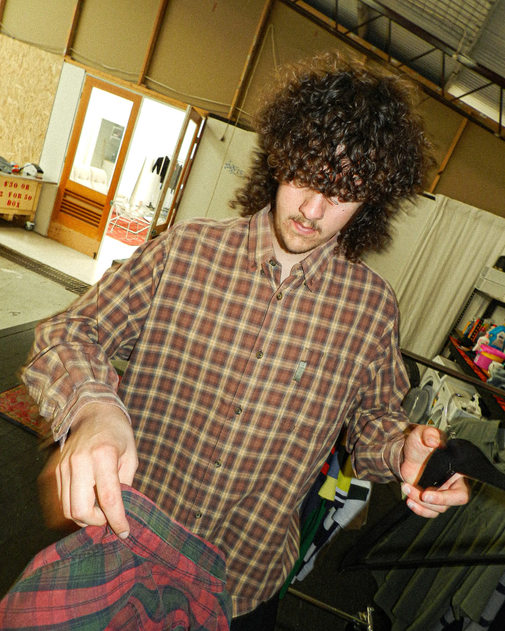 2000'S COLUMBIA LONG SLEEVE BUTTON-UP - XL