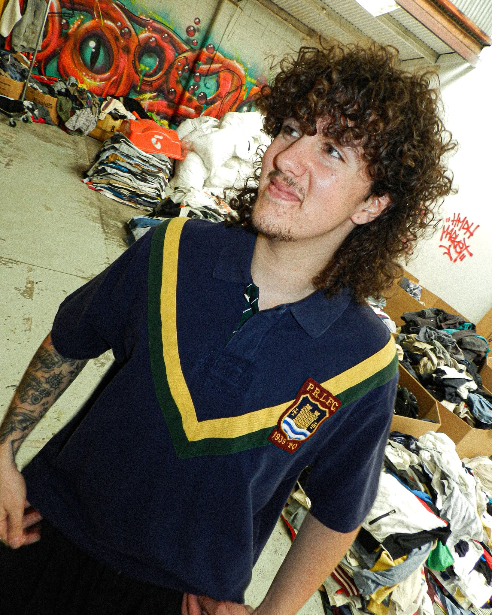 2000'S POLO RALPH LAUREN P.R.L.F.C POLO SHIRT - XL