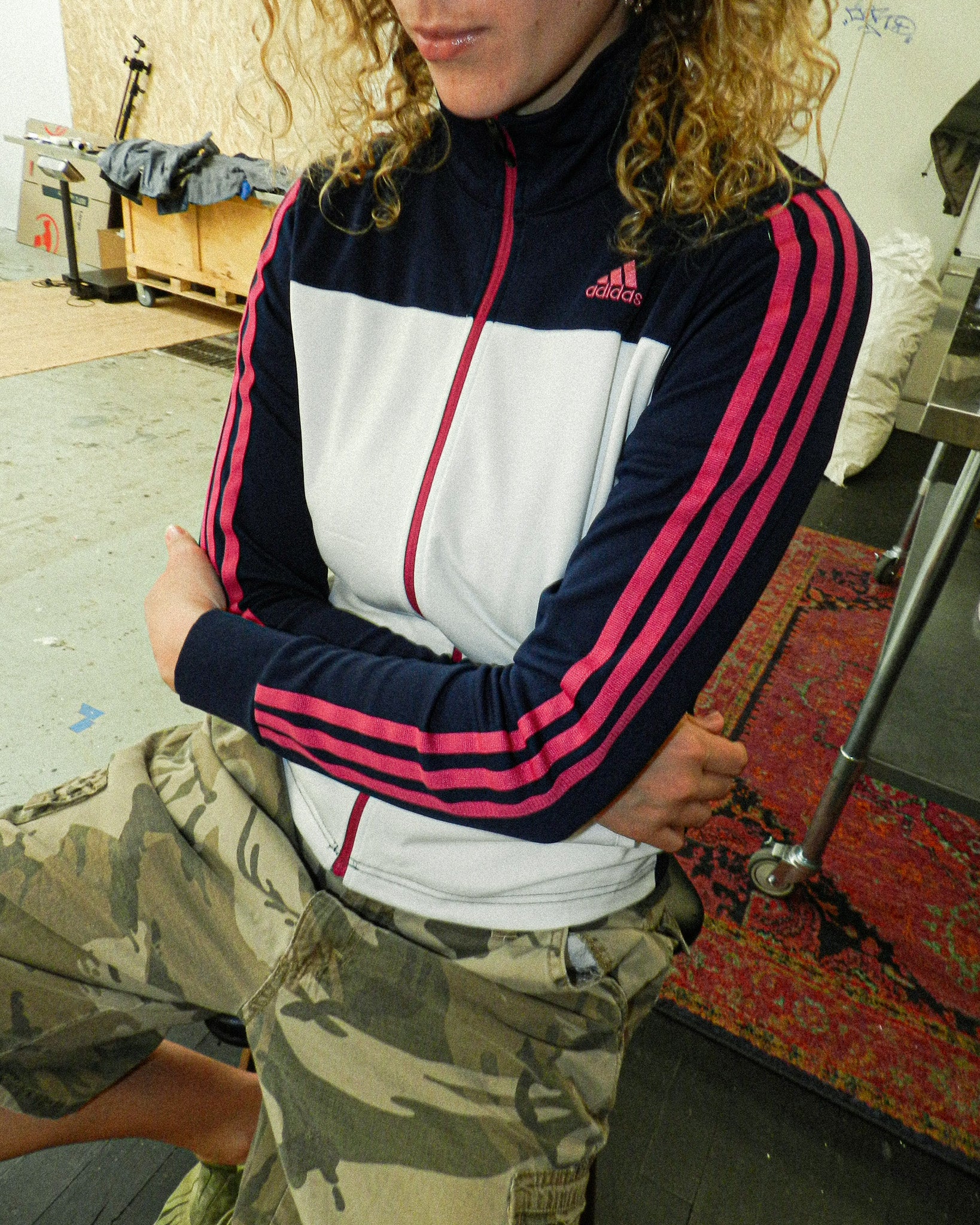 2015 ADIDAS TWO-TONE TRACK JACKET - S