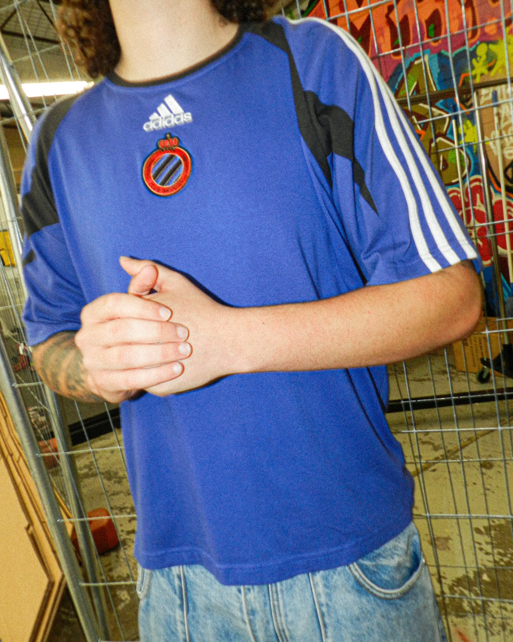 2004 ADIDAS CLUB BRUGGE F.C TEE - L
