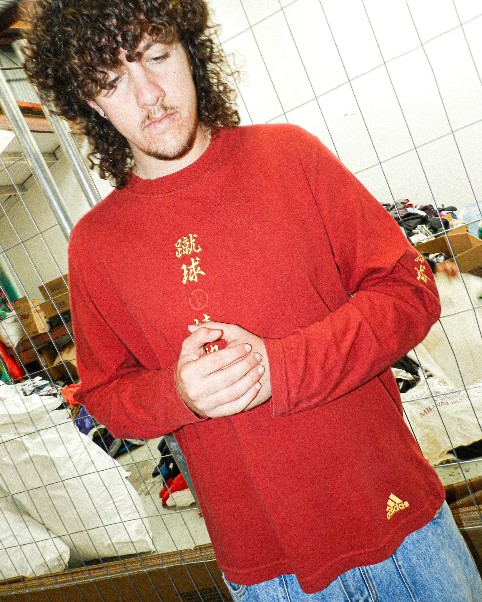 2001 ADIDAS KOREA RUGBY LONG SLEEVE TEE - L/XL