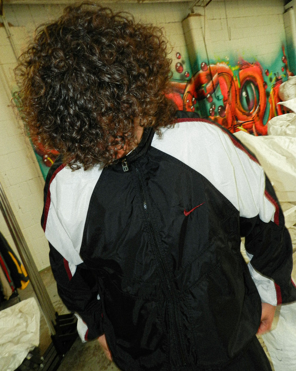 1990'S NIKE TWO-TONE SPRAY JACKET - L