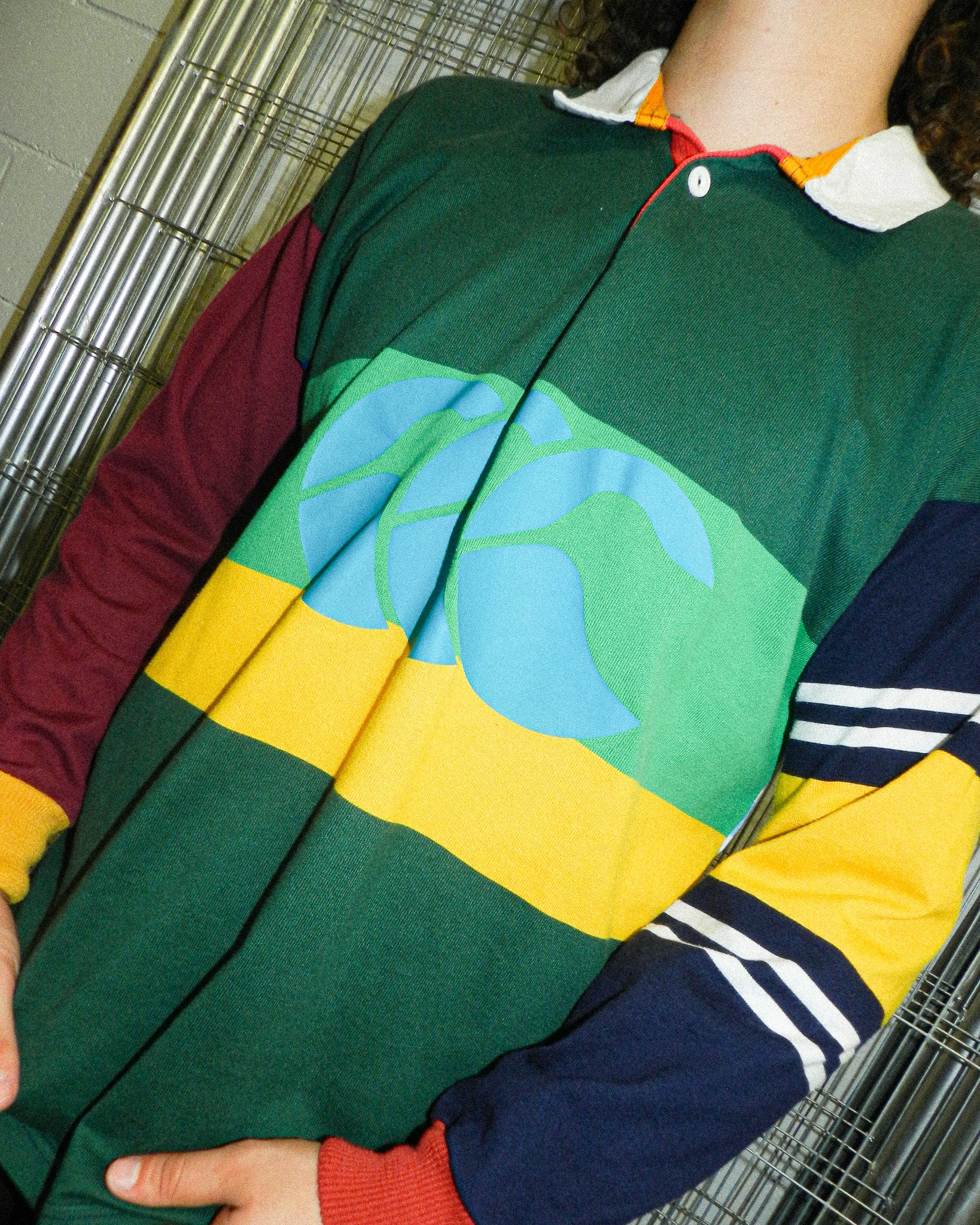 1990'S CANTERBURY 'UGLIES' RUGBY POLO SHIRT - M/L