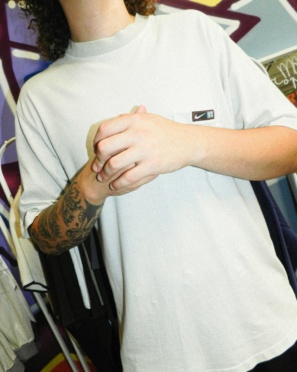 1990'S NIKE GOLF POCKET TEE - L