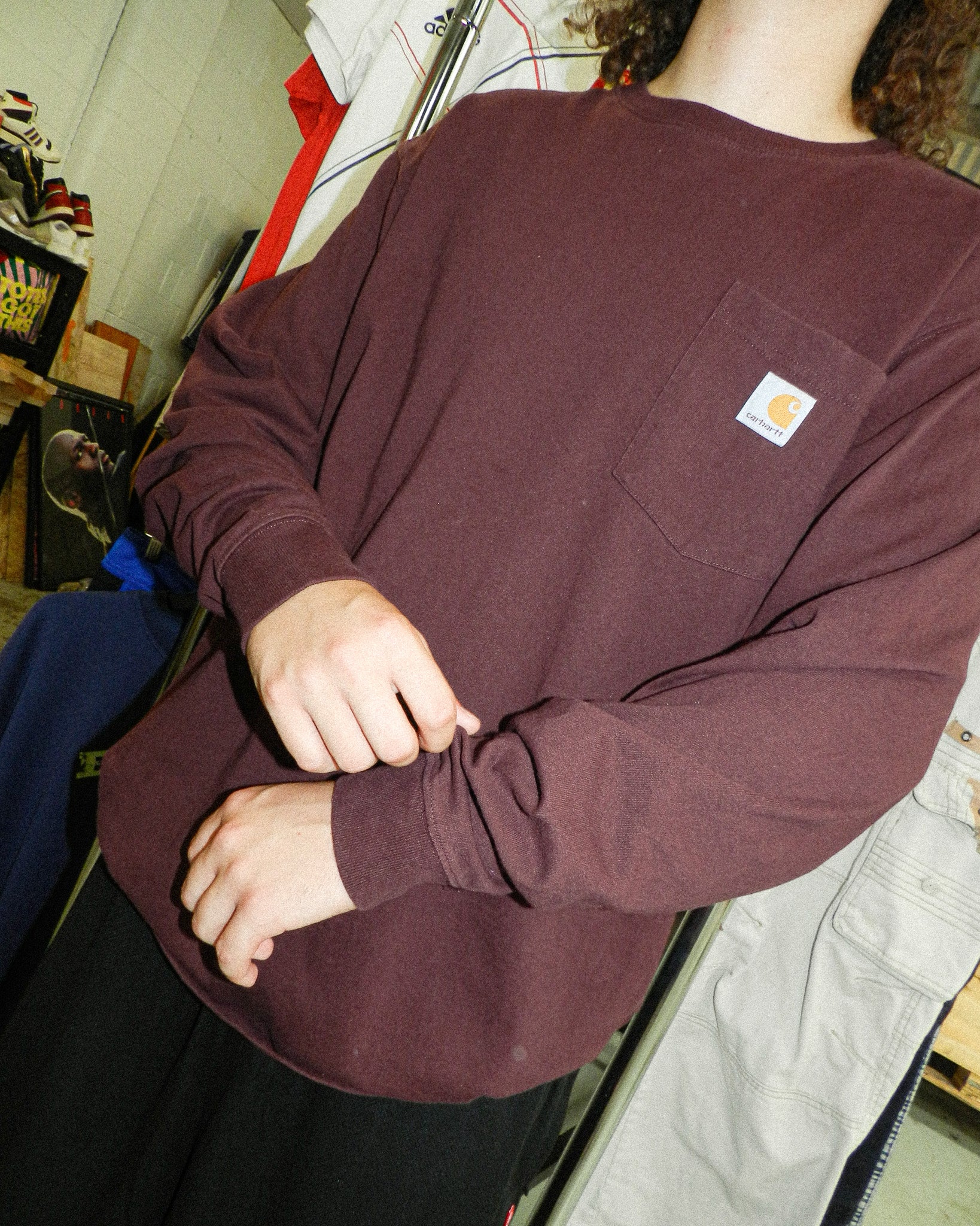 2000'S CARHARTT POCKET LONG SLEEVE TEE - XL