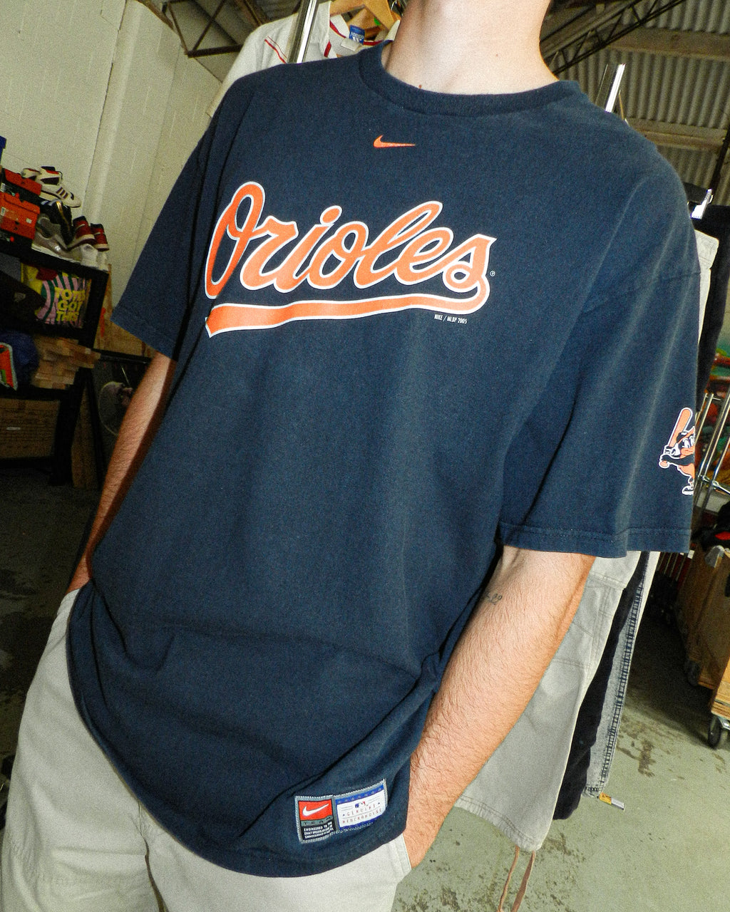 2005 NIKE BALTIMORE ORIOLES GRAPHIC TEE - XL