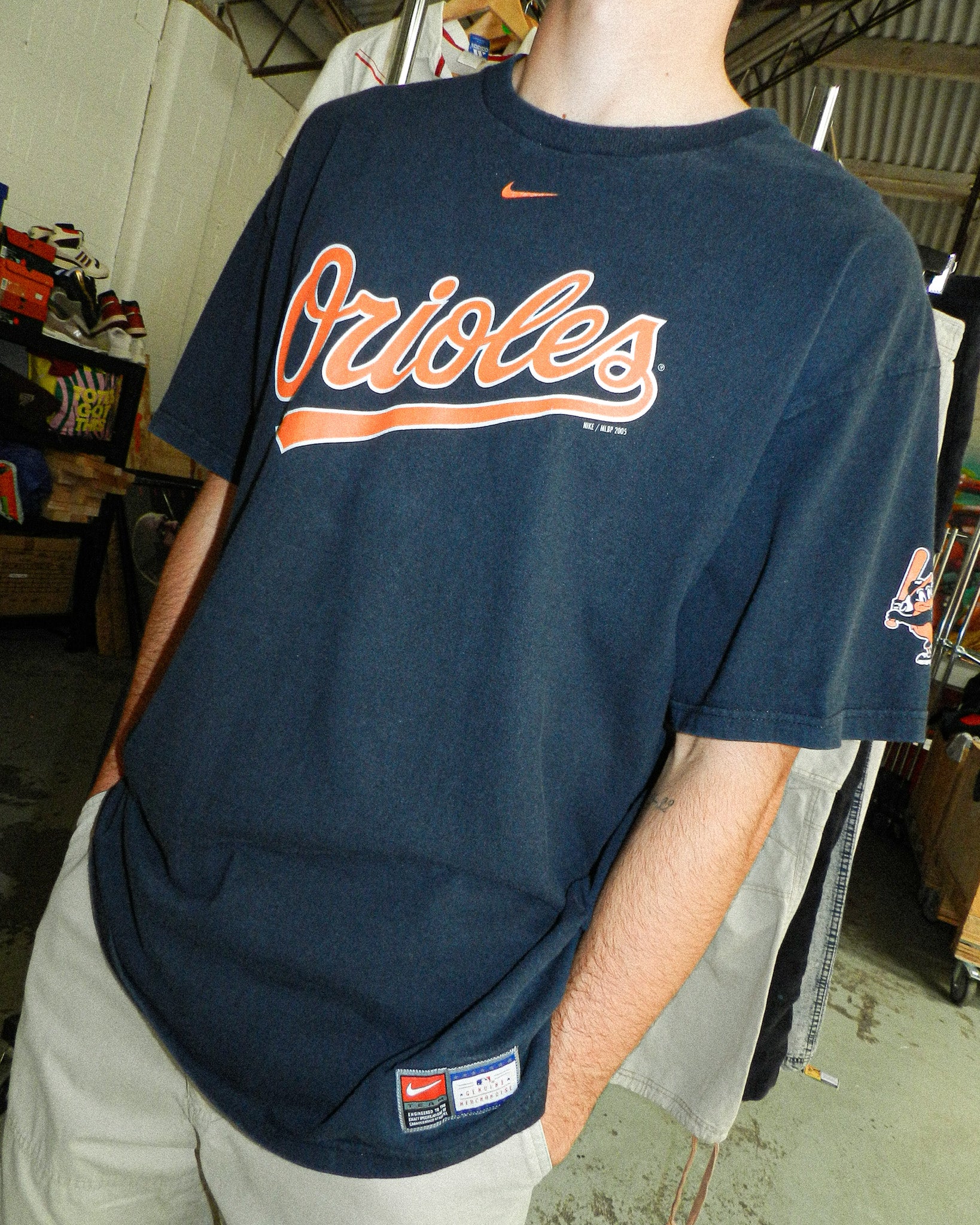 2005 NIKE BALTIMORE ORIOLES GRAPHIC TEE - XL