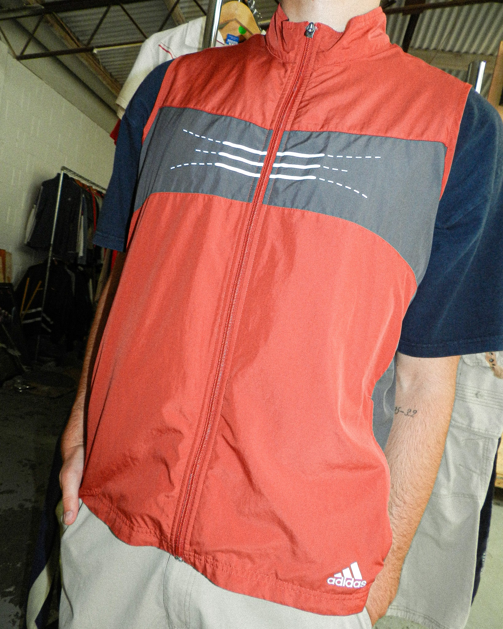 2001 ADIDAS PANELS VEST - L