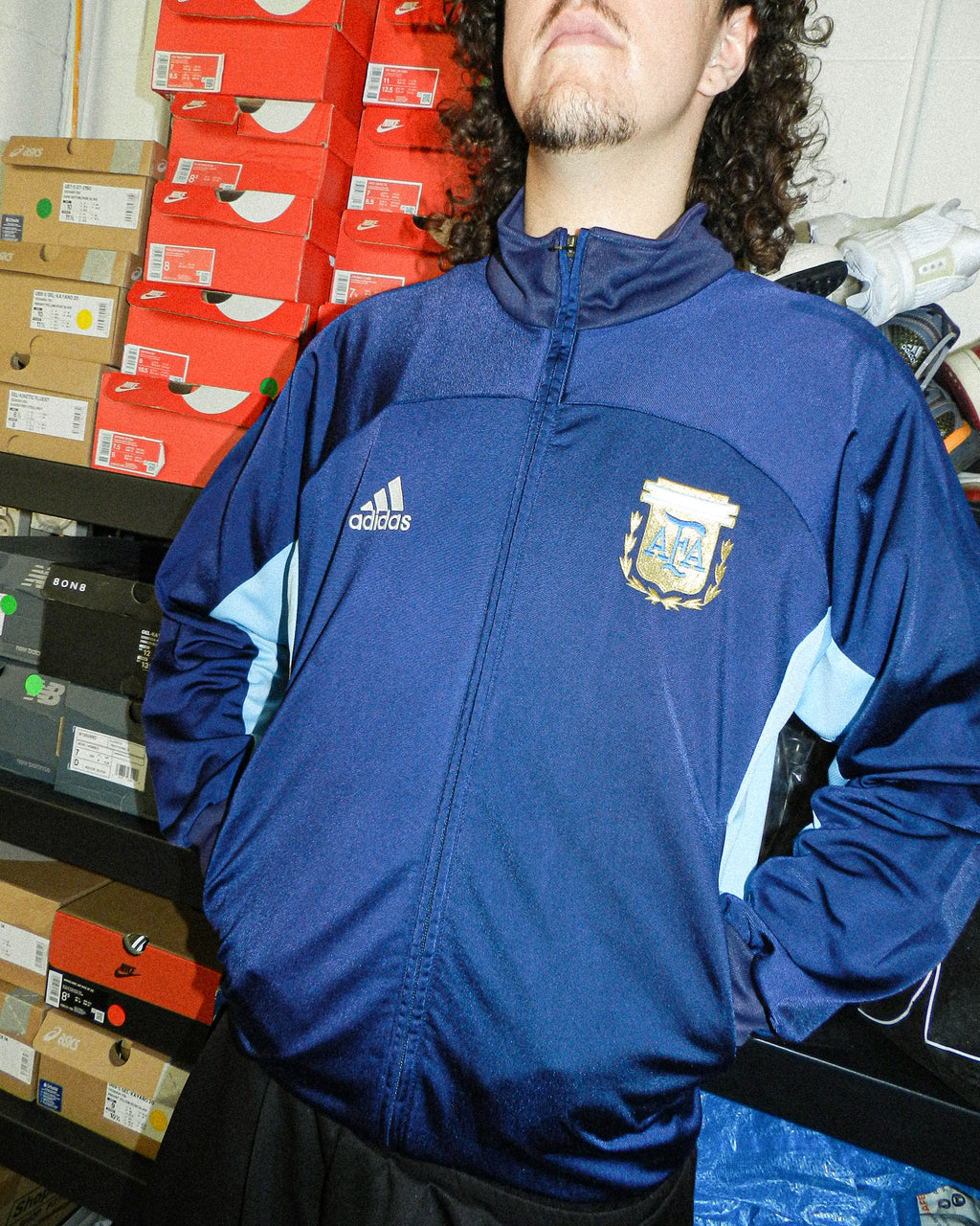 2002 ADIDAS ARGENTINA TRACK JACKET - M/L