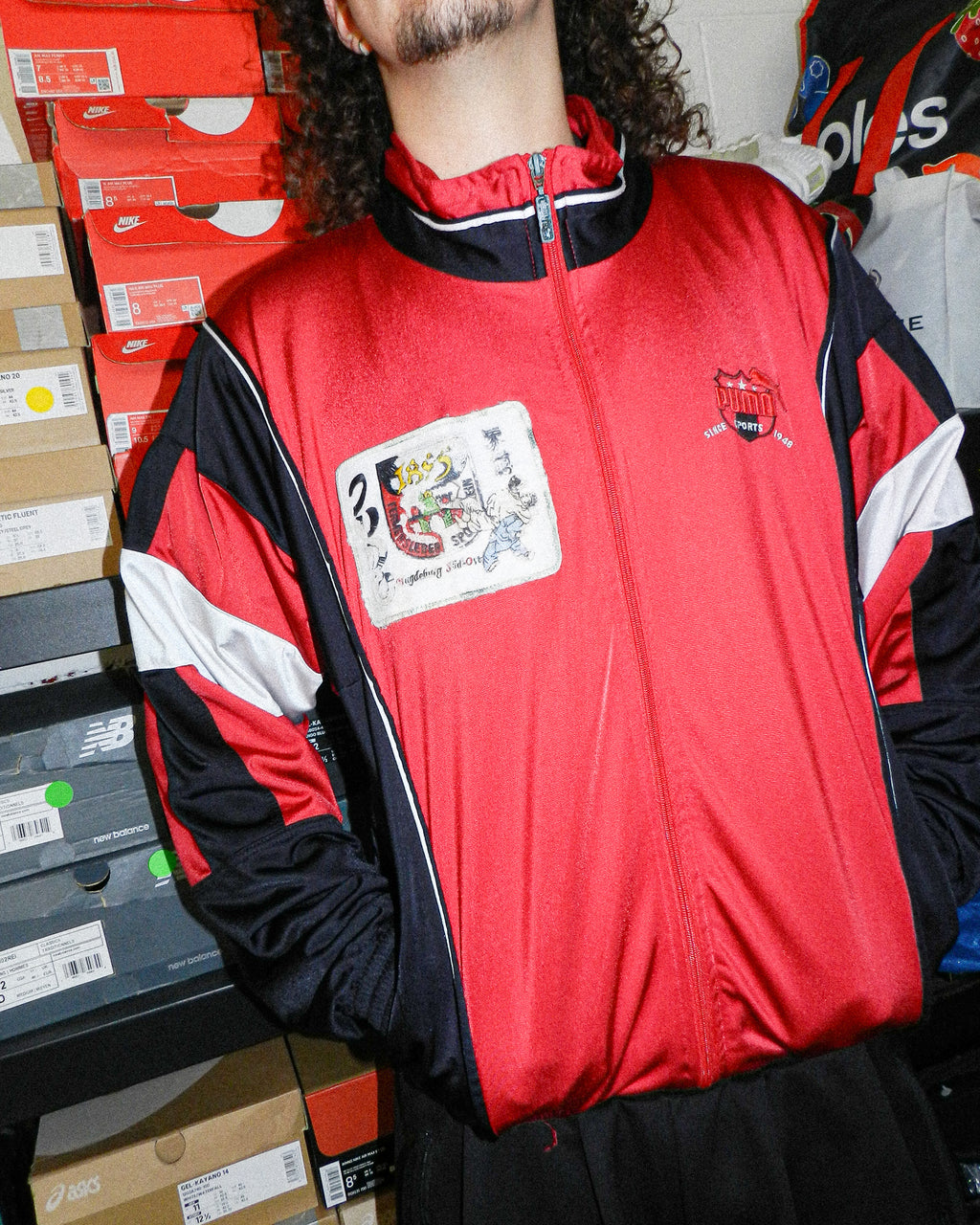 1990'S PUMA 'JUDO' TRACK JACKET - L